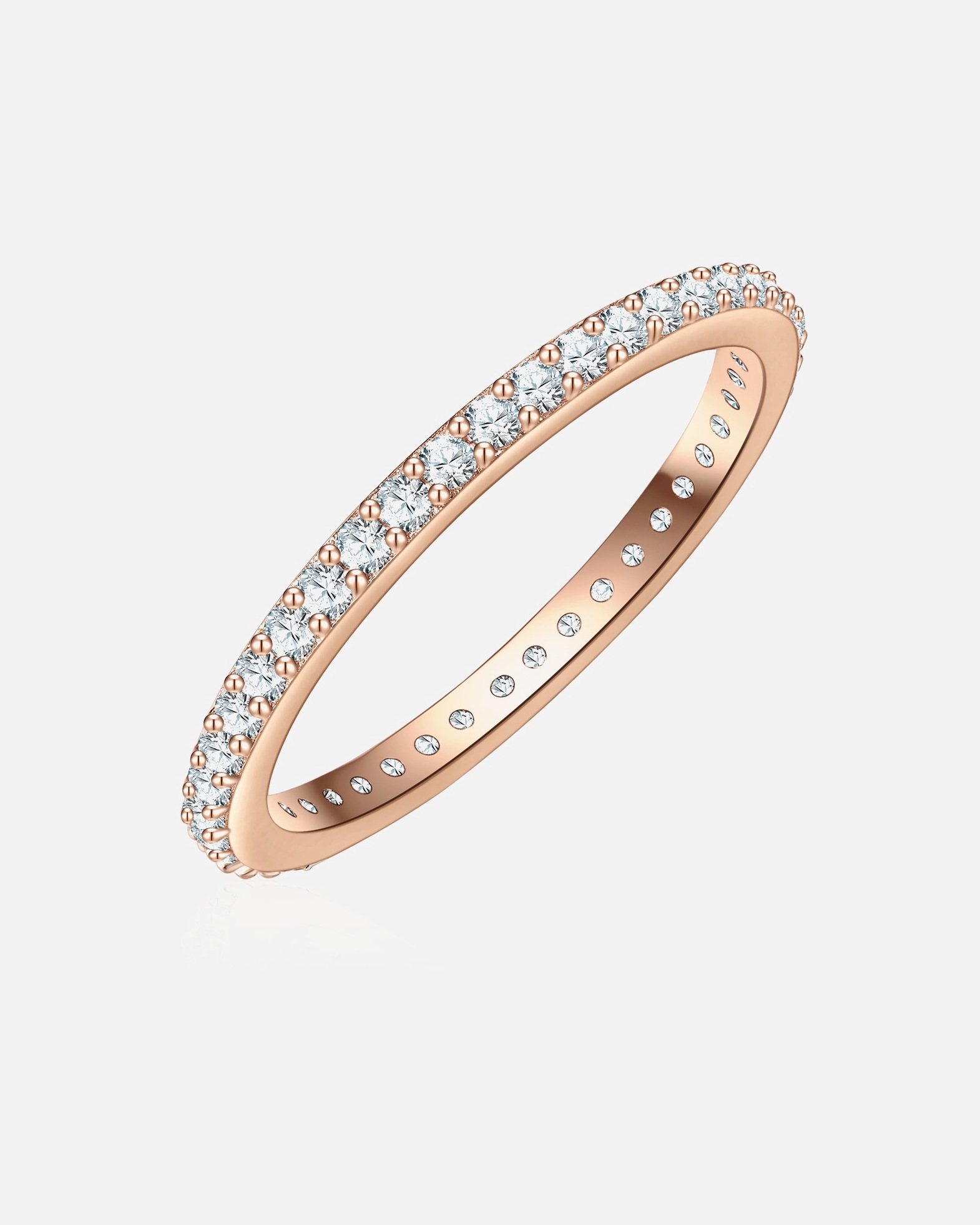 Ring für Weiblich Glanzstücke München Ring aus Sterling Silber in roségold 60