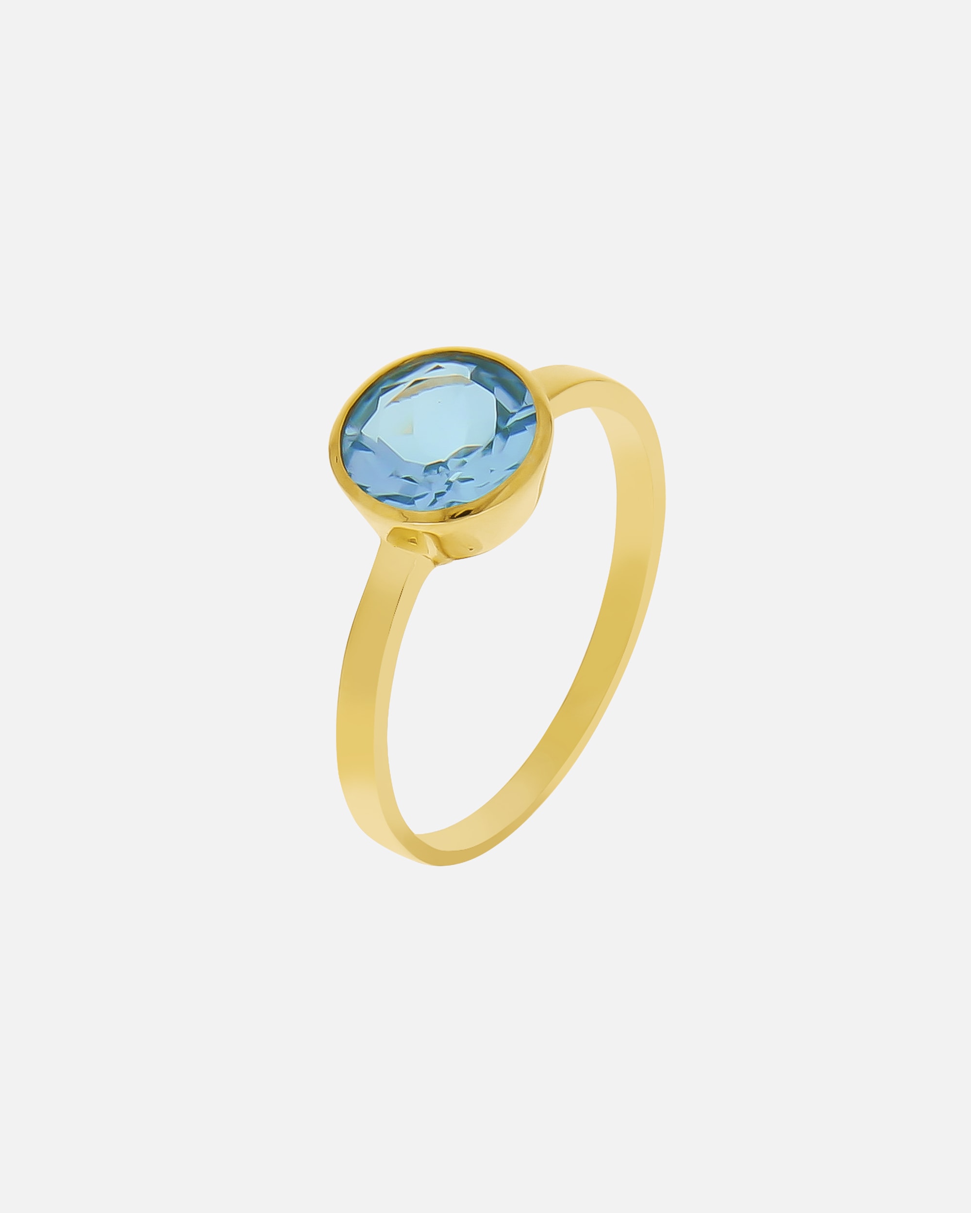 Ring für Weiblich Fascination by Ellen K. Ring 375/- Gold Blautopas beh. blau 052 (16,6)