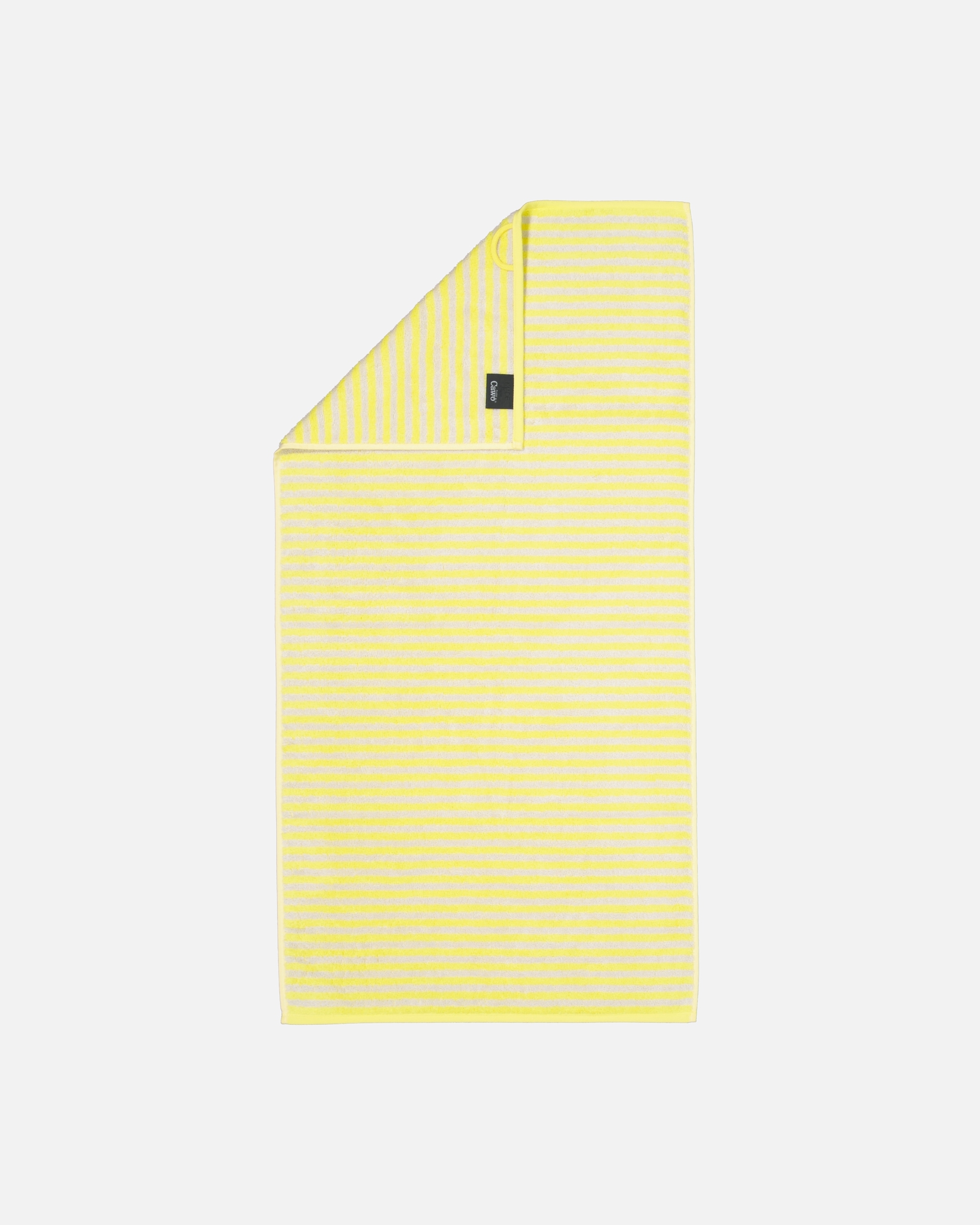 Handtuch für Unisex Cawö Cawö Handtücher Campus Ringel 955 lemon - 57 Handtuch 50x100 cm