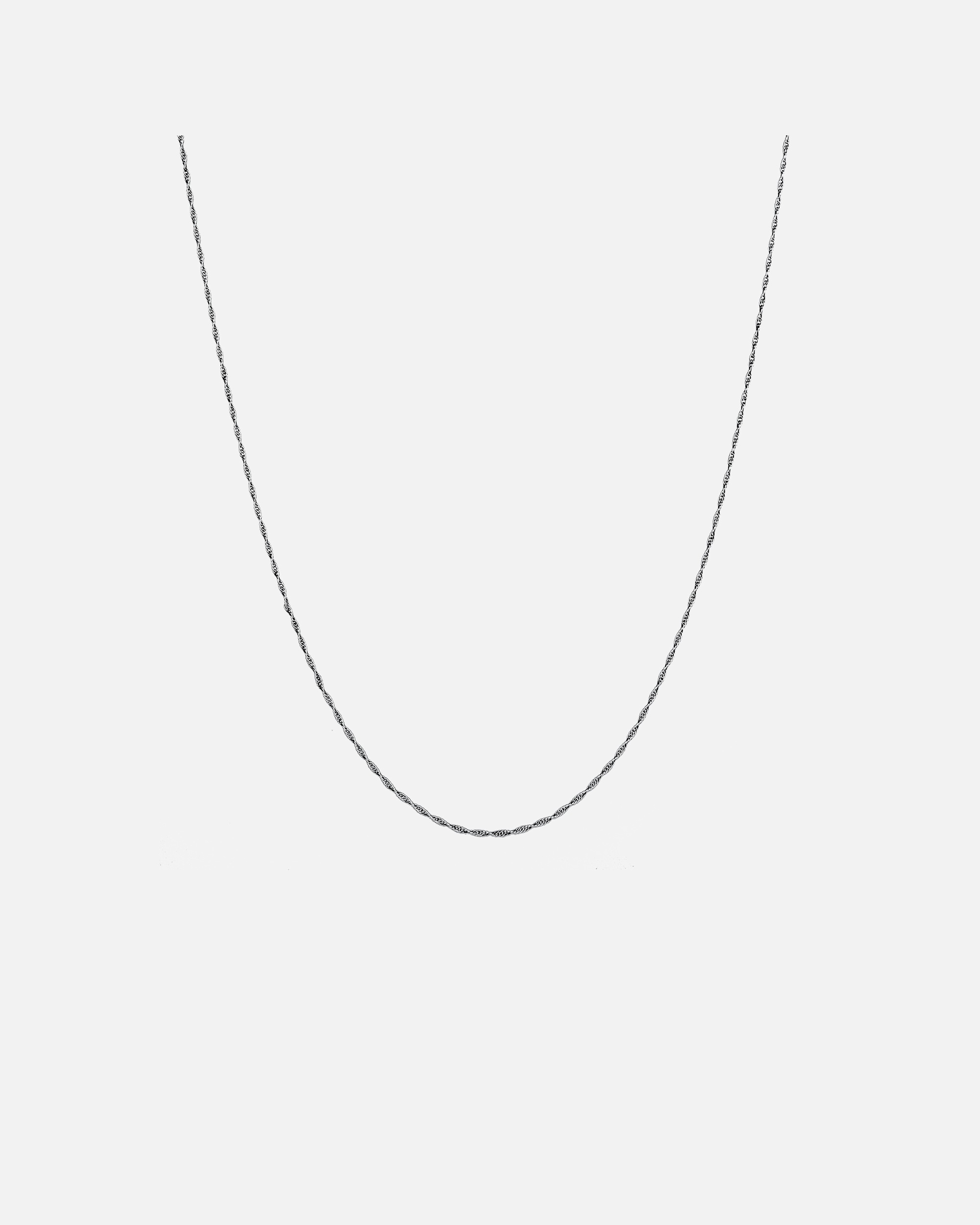 Halskette für Männlich KUZZOI Basic Gliederkette Gedreht 925 Silber 1 Stück