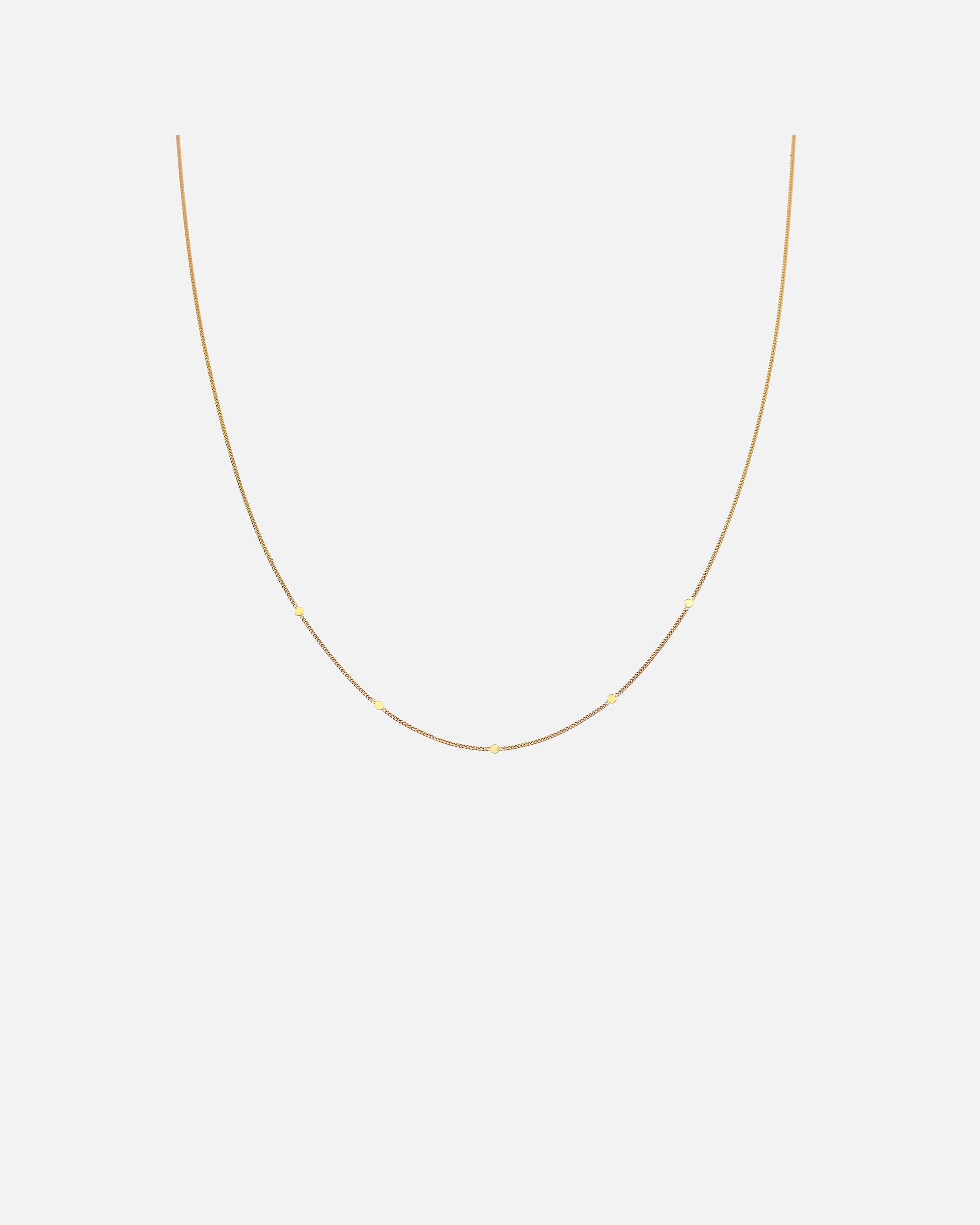 Halskette für Weiblich Elli PREMIUM Plättchen Kreis Rund Coin Boho 375 Gelbgold 1 Stück