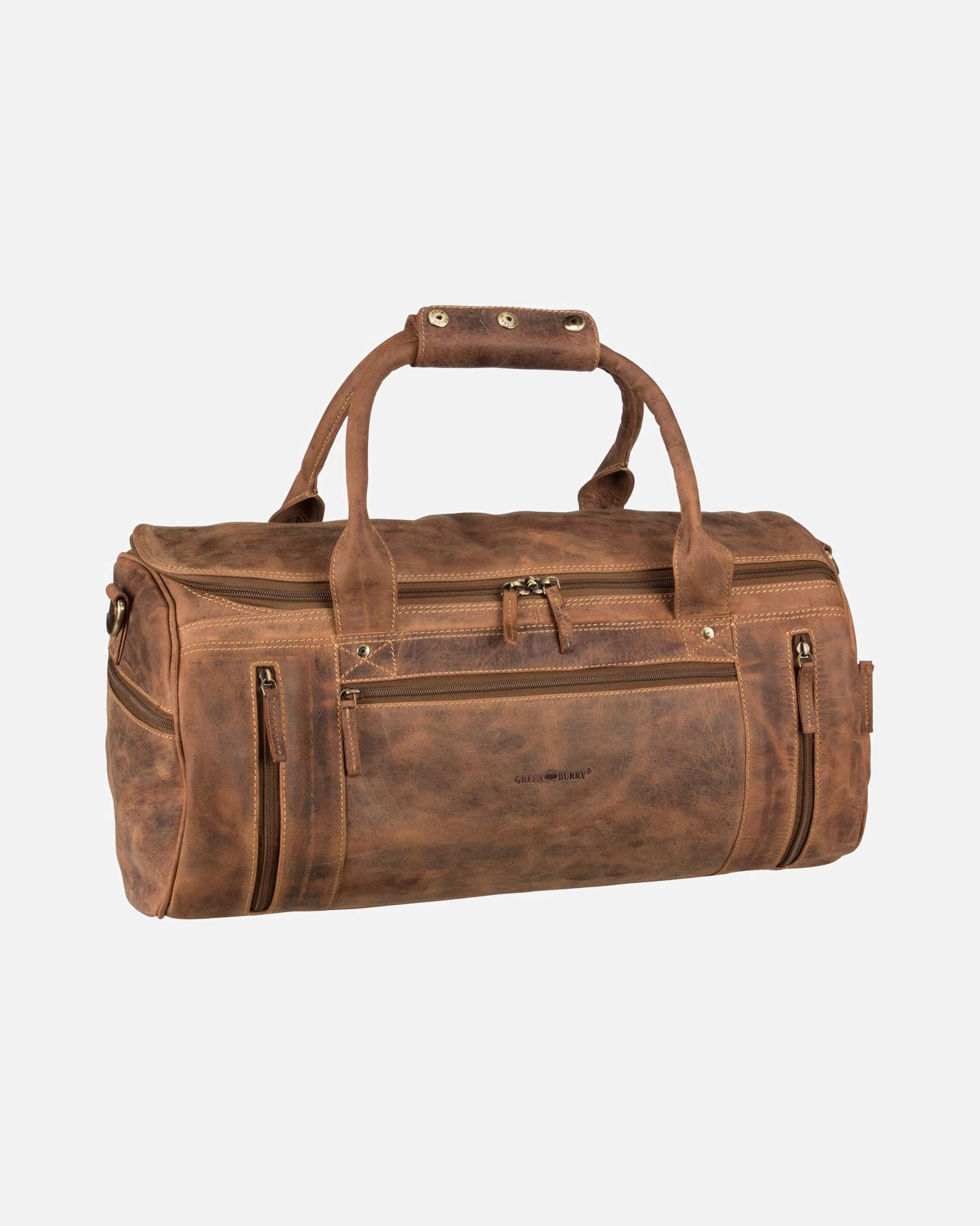 Reisetasche für Unisex Greenburry Weekender Vintage Sattelbraun