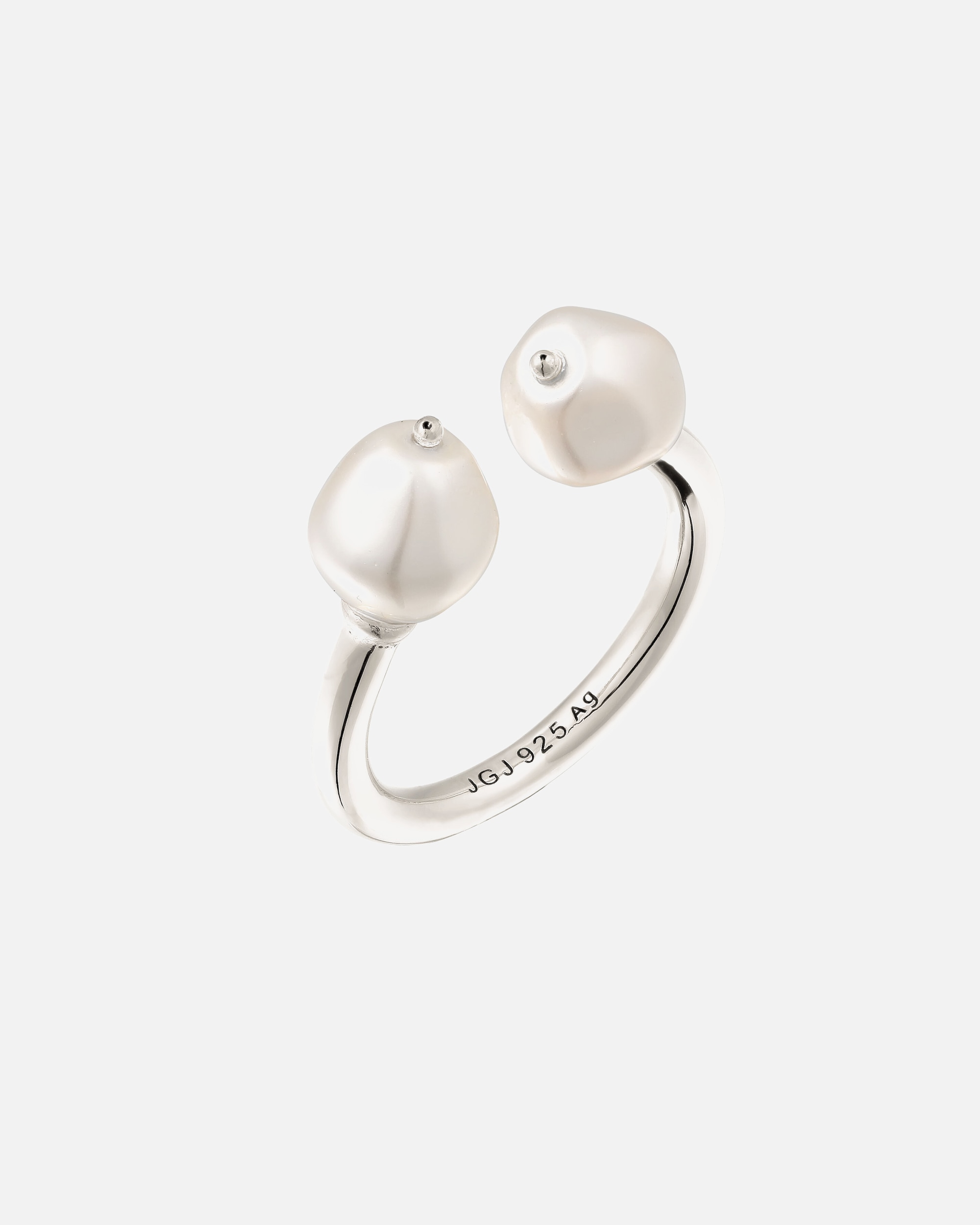 Ring für Weiblich Elli PREMIUM mit Perlen von Swarovski® 925 Sterling Silber 54