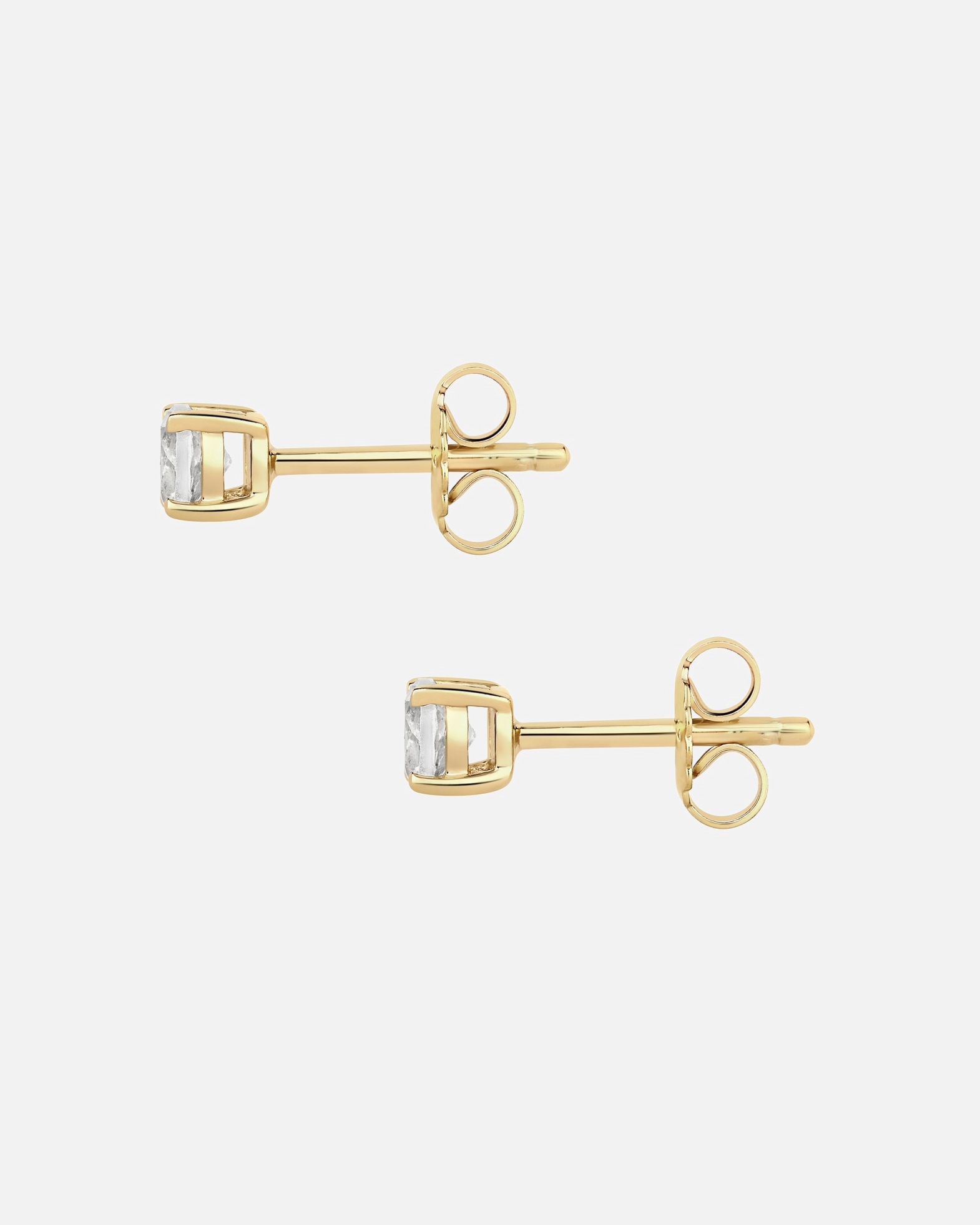 Ohrringe für Weiblich Glanzstücke München Ohrstecker aus Sterling Silber in gelbgold mit Topas 4,1 mm