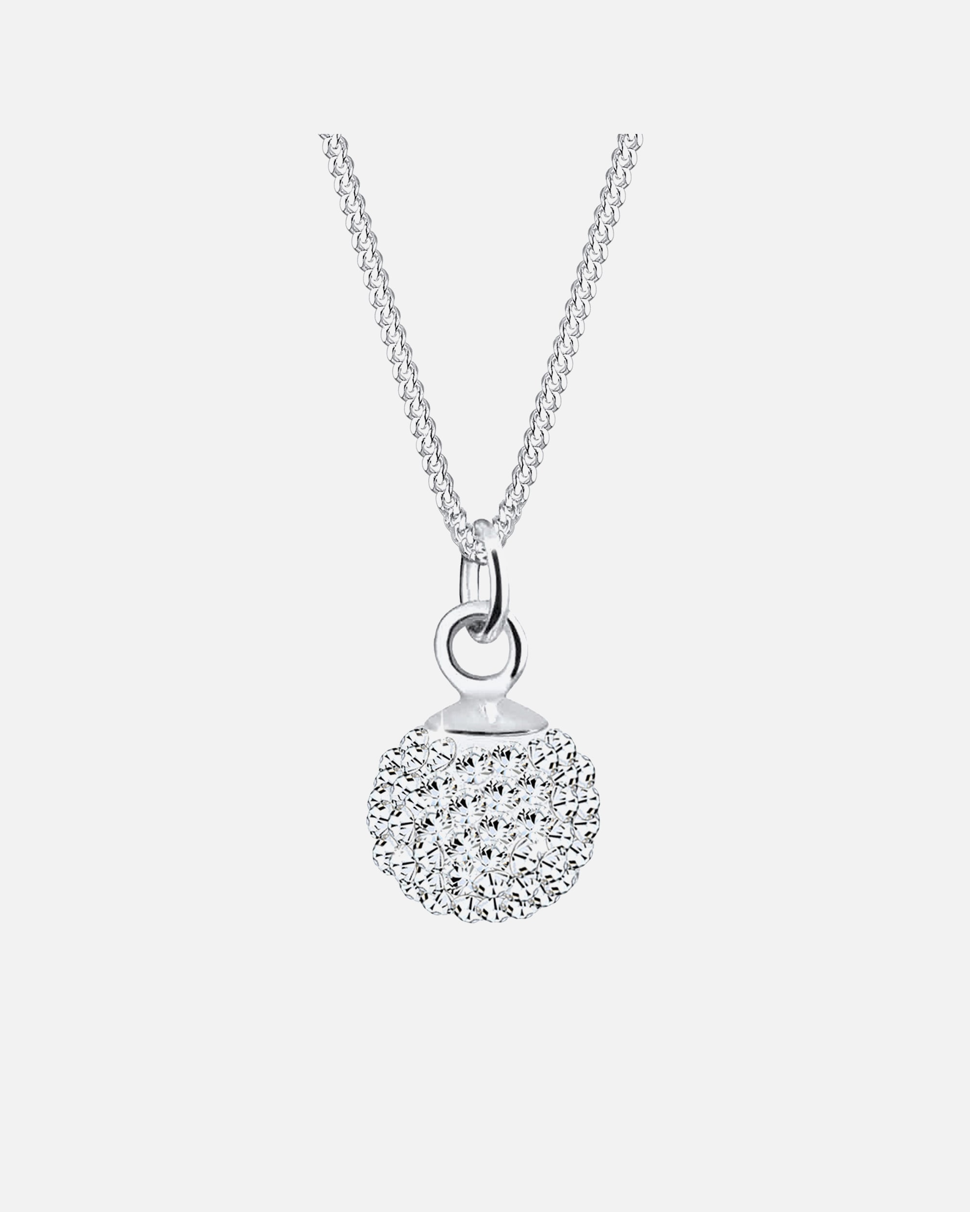 Halskette für Weiblich Elli Kugel Klassisch 925 Silber, mit Kristallen von Swarovski® 1 Stück