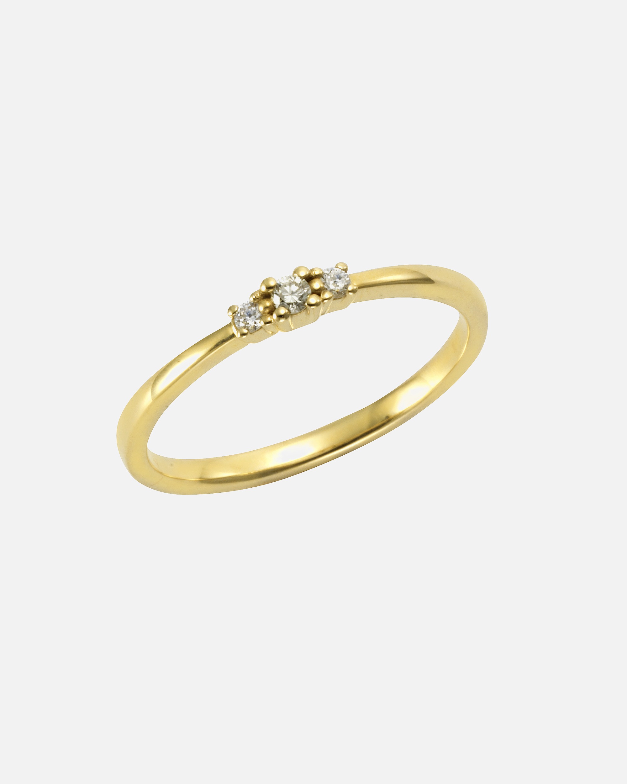 Ring für Weiblich Orolino Ring 585/- Gold Brillant weiß 0,08ct. 056 (17,8)