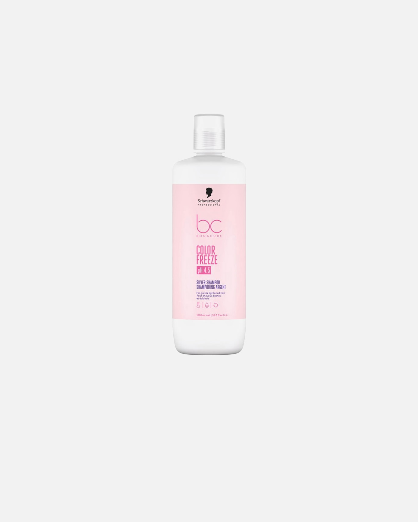 Shampoo für Unisex Schwarzkopf Professional BC COLOR FREEZE Silbershampoo 1000 ml