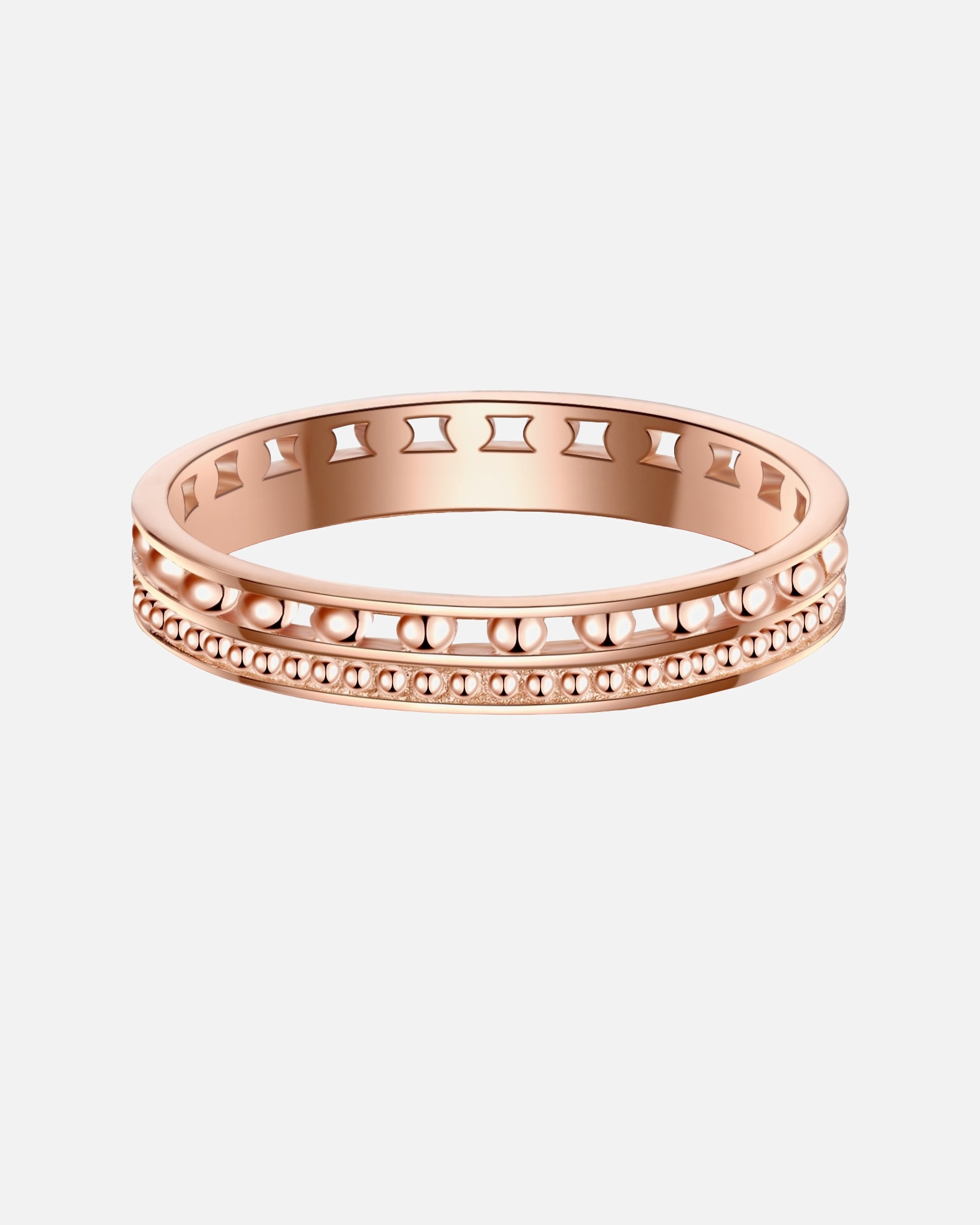 Ring für Weiblich Lulu & Jane Ring aus Messing in Roségold 56