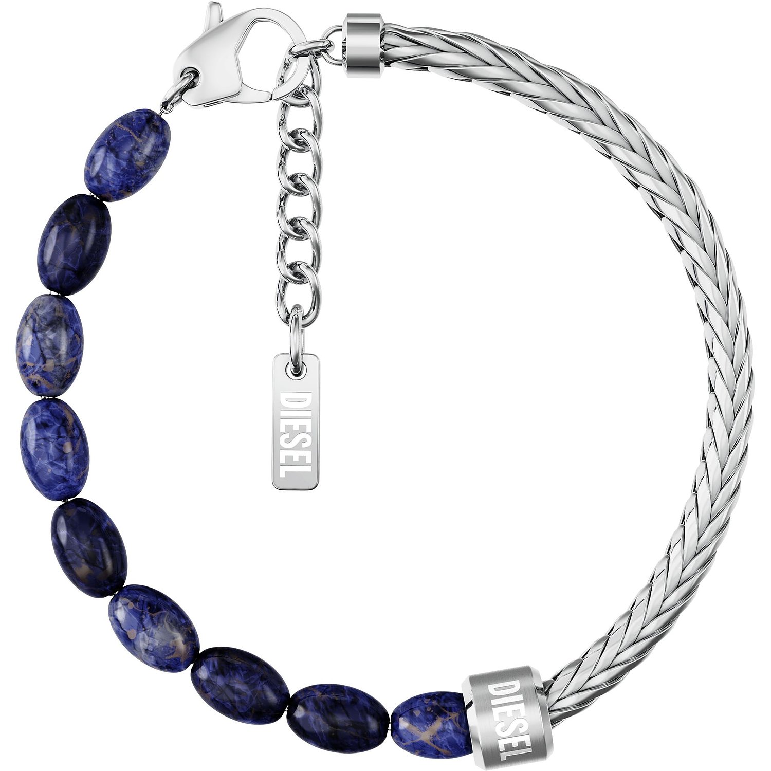 blau, silber
