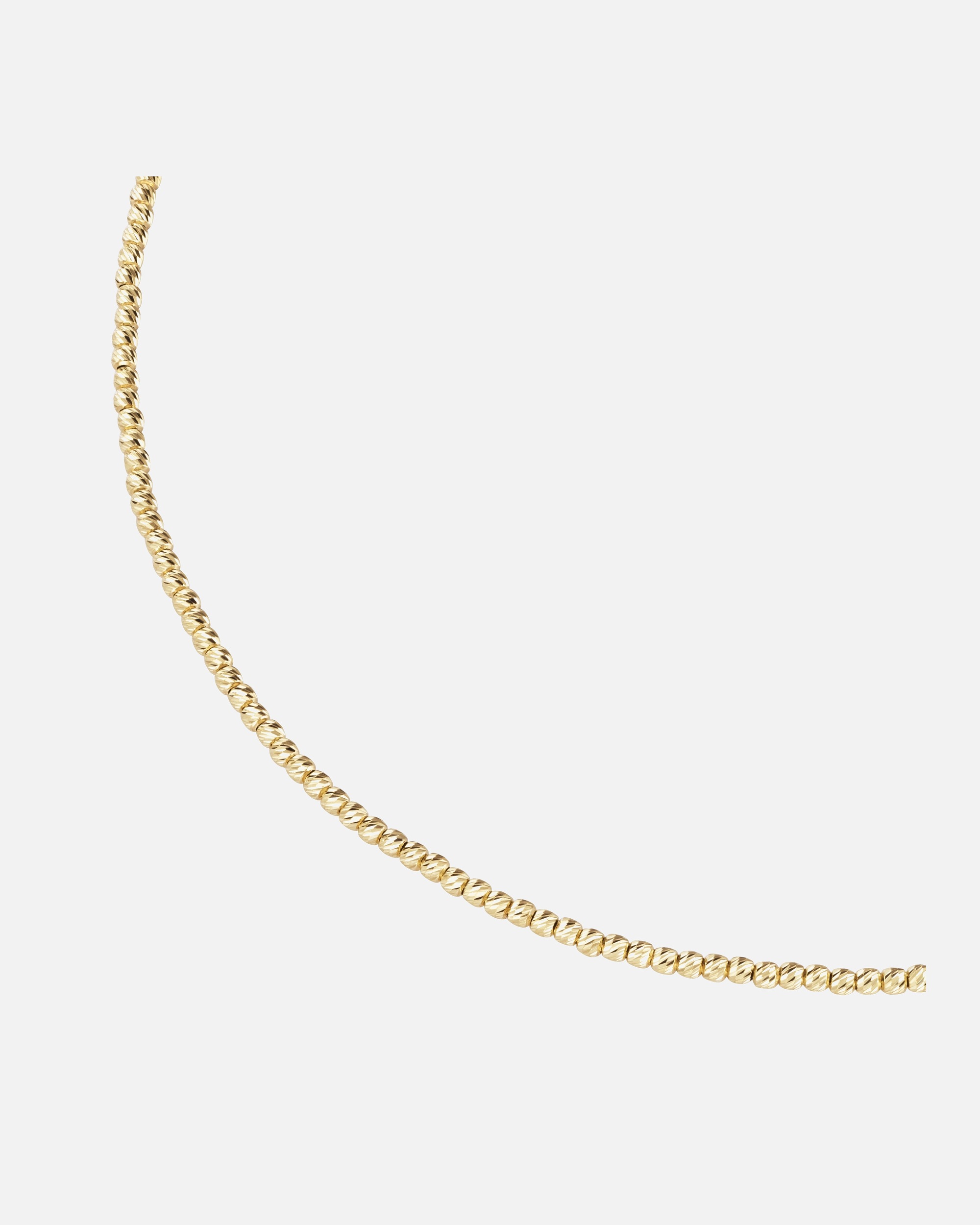 Halskette für Weiblich Smart Jewel Collier mit facettierten Kugeln, Silber 925 Gold