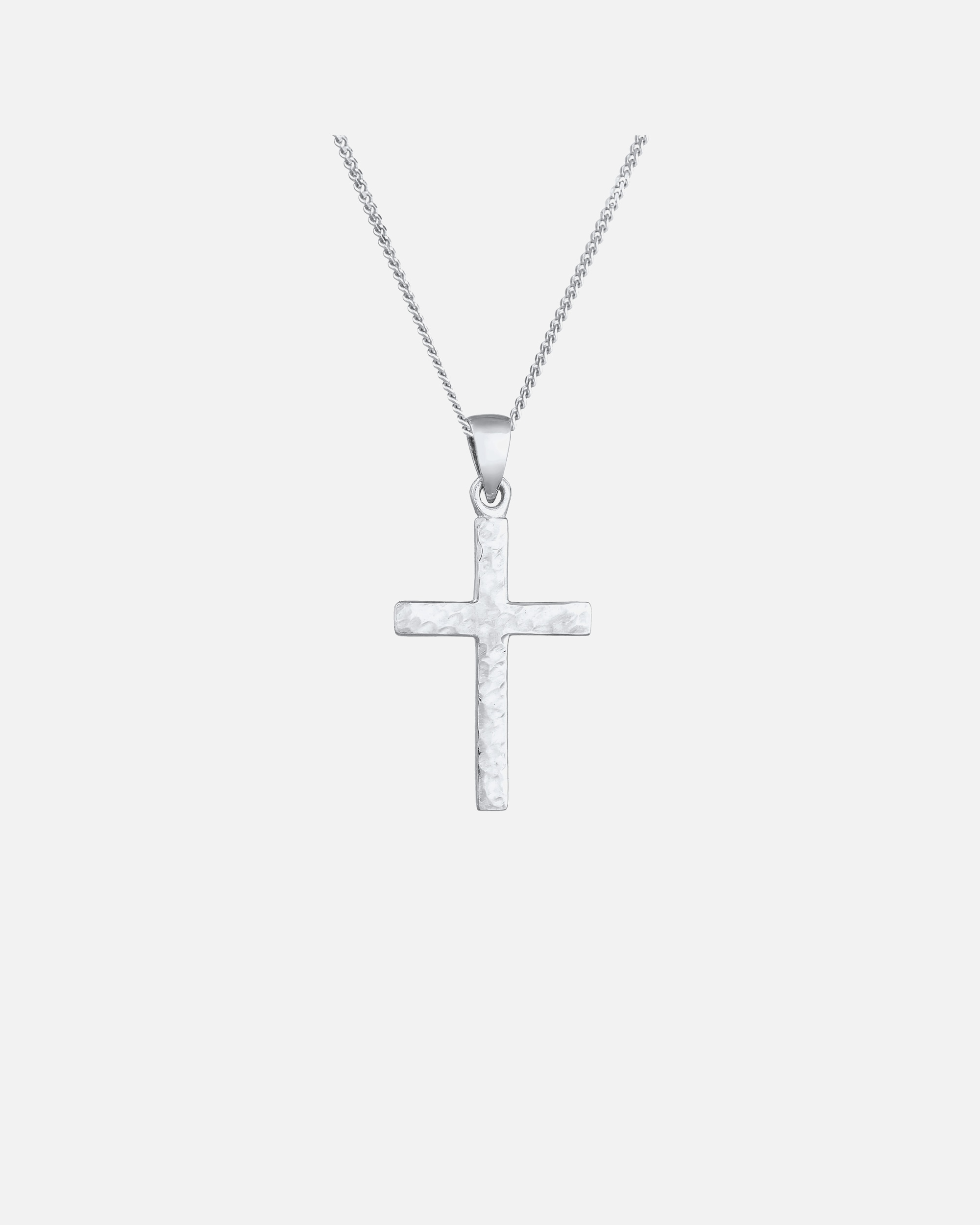 Halskette für Weiblich Elli Kreuz Symbol Modern Strukturiert 925 Silber 1 Stück