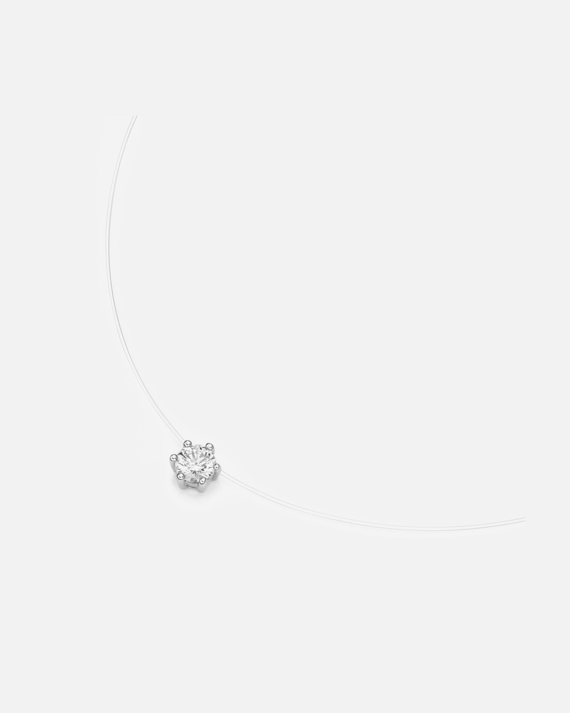 Halskette für Weiblich Smart Jewel Collier schwebender Stein, Zirkonia, Silber 925 Silber