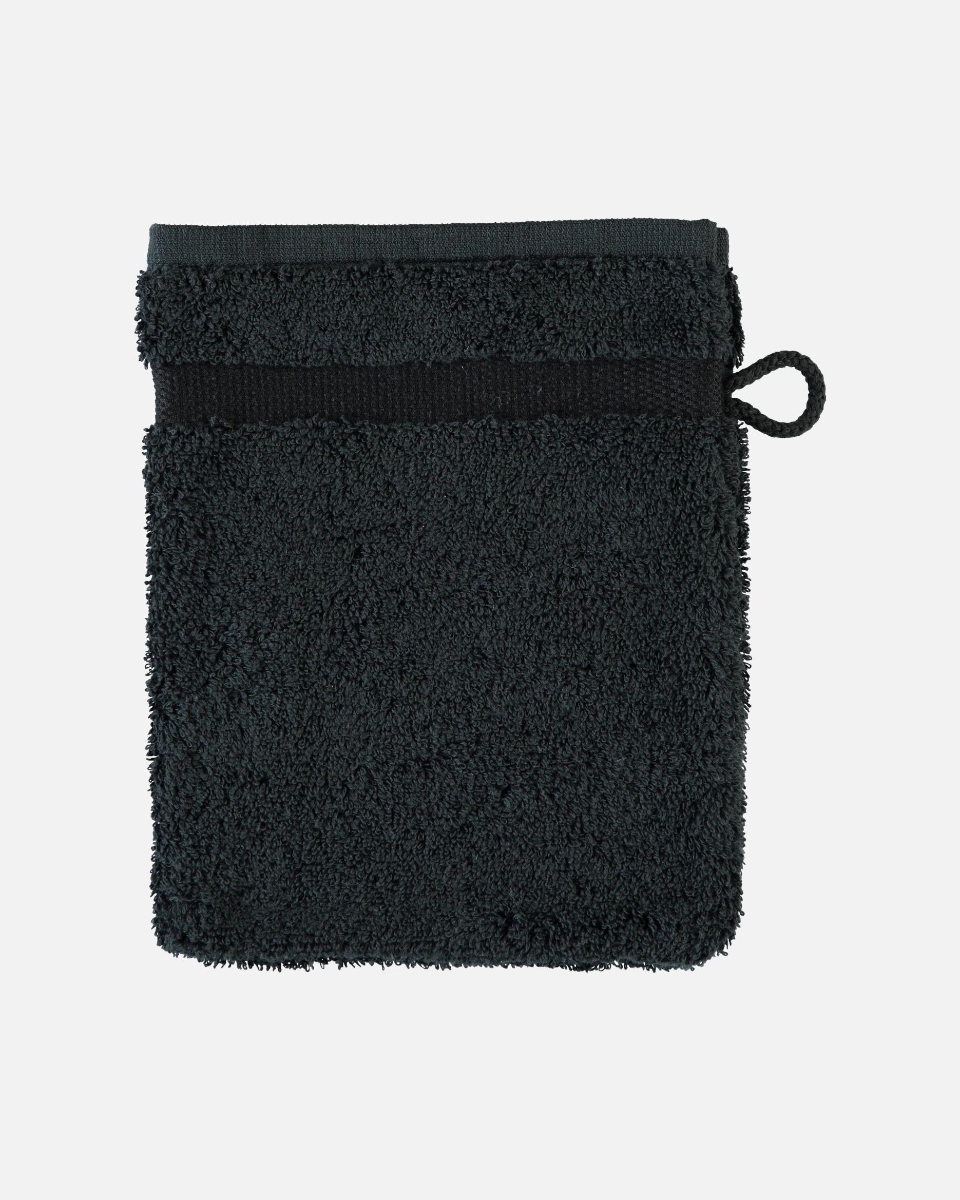 Handtuch für Unisex Rhomtuft Rhomtuft Handtücher Princess schwarz - 15 Waschhandschuh 16x22 cm