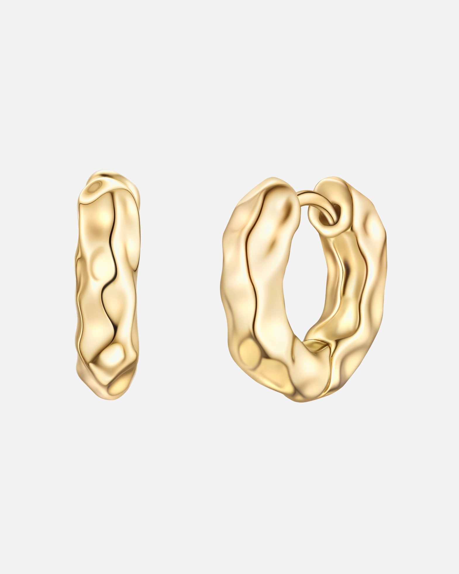 Creolen für Weiblich Yokoamii Creolen aus Messing in Gelbgold 16,4 mm