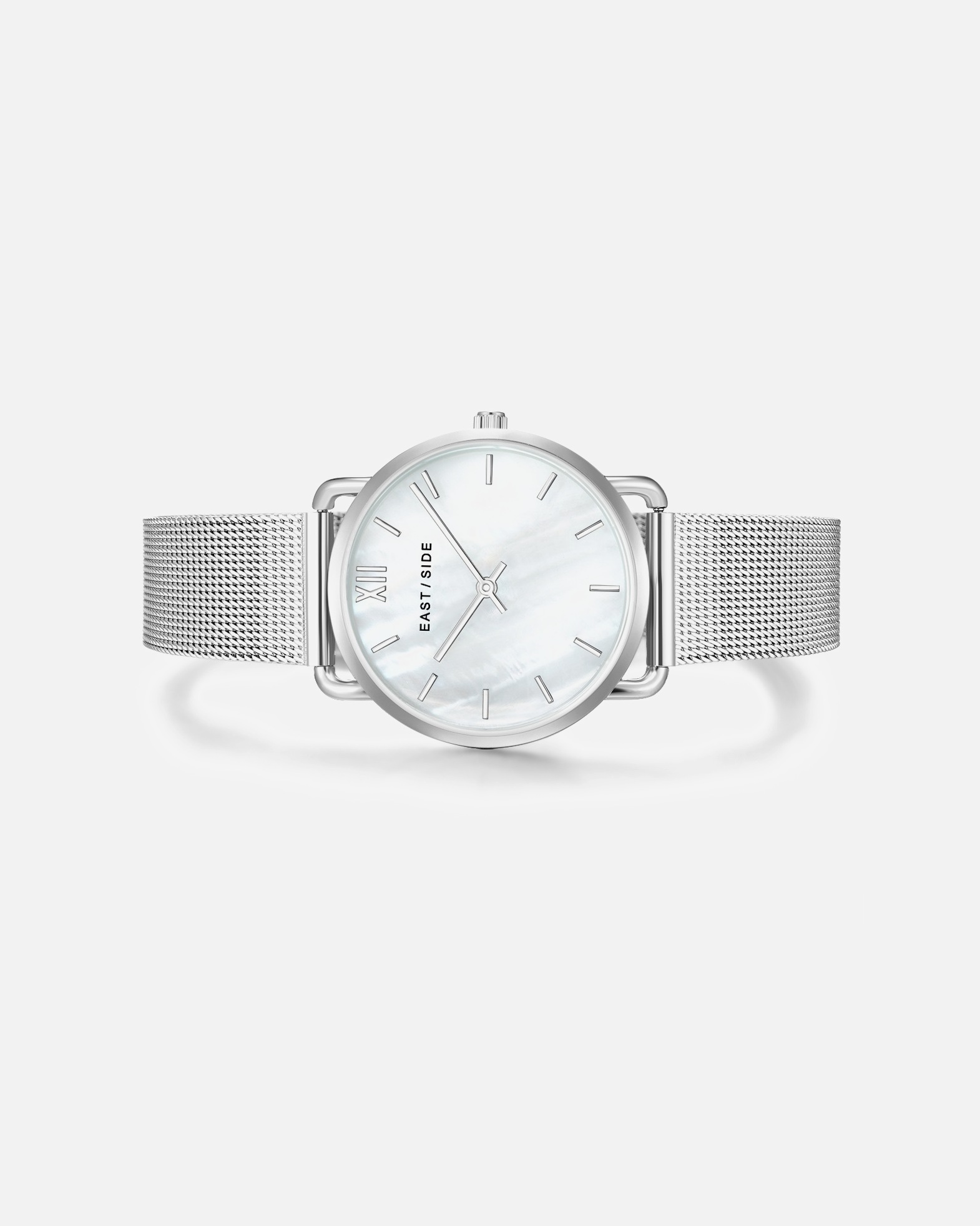 Uhr für Weiblich EASTSIDE Quarzuhr Pearl Moon in Silber Edelstahl in Silber 1 Stück