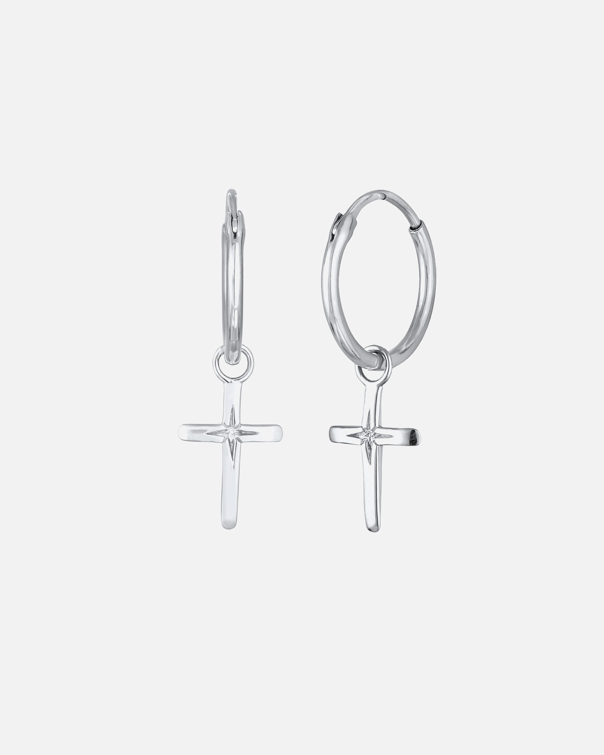 Ohrringe für Weiblich Elli Creolen Kreuz Einhänger 925 Sterling Silber 1 Stück