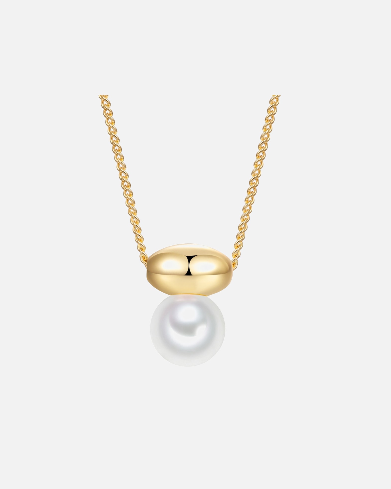 Halskette für Weiblich Lulu & Jane Perlen-Kette aus Messing in gelbgold mit Glasperle 40,0 cm Basiskette + 7,0 cm Verlängerung