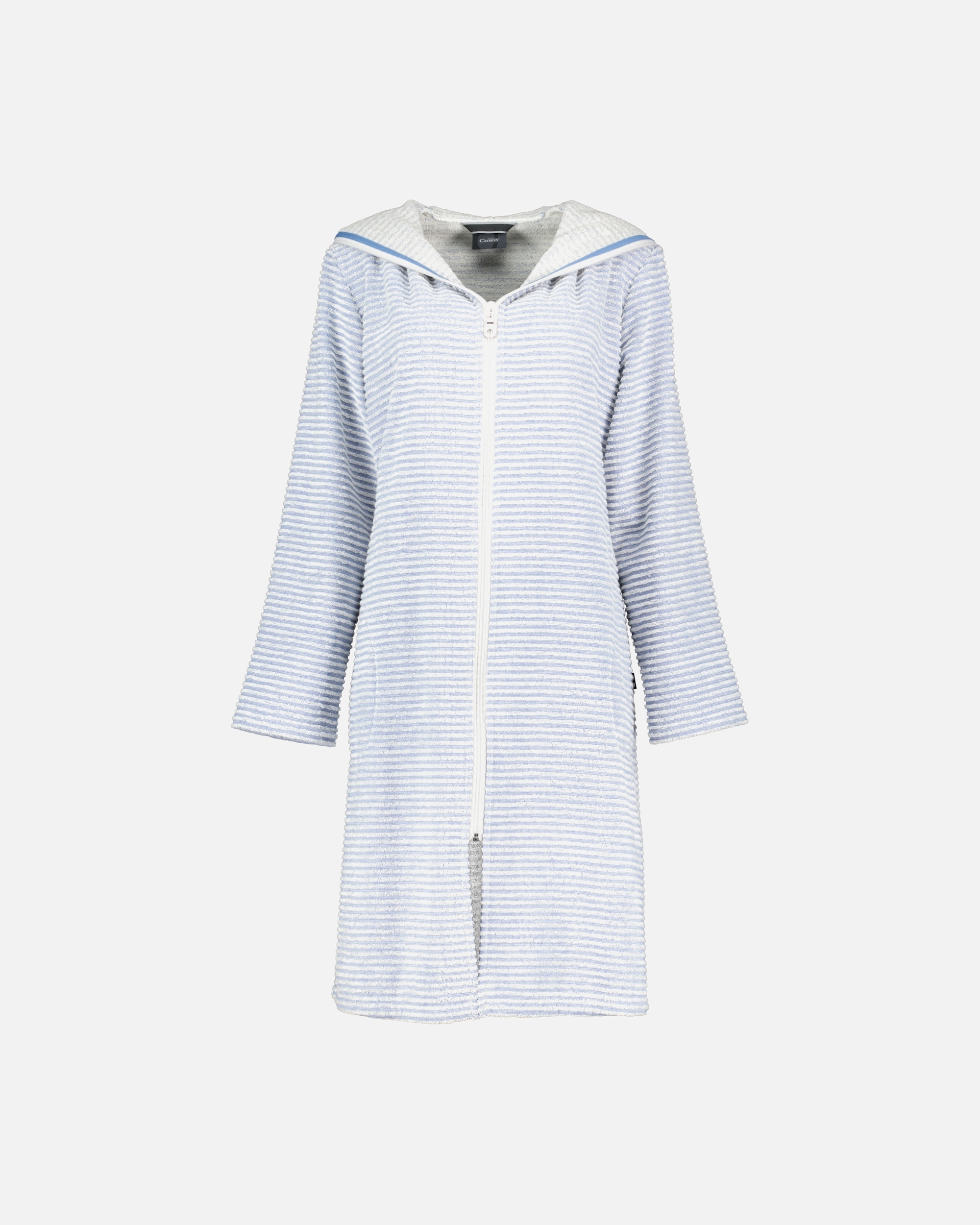 Bademantel für Unisex Cawö Cawö Bademäntel Damen Kurzmantel mit Kapuze Kurzmantel mit Kapuze 6222 capri - 11 L