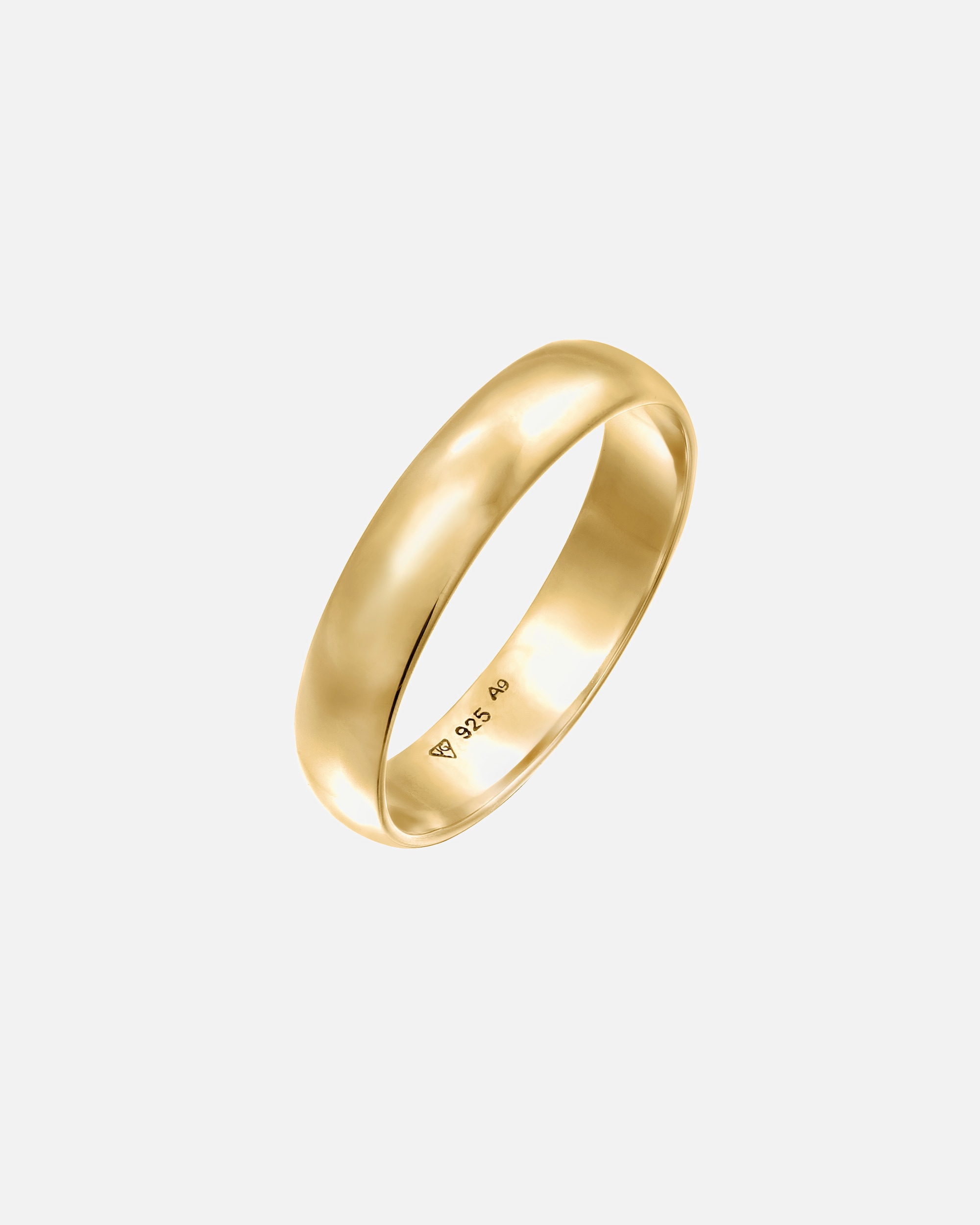 Ring für Weiblich Elli Basic Bandring Casual Look 925 Sterling Silber 52