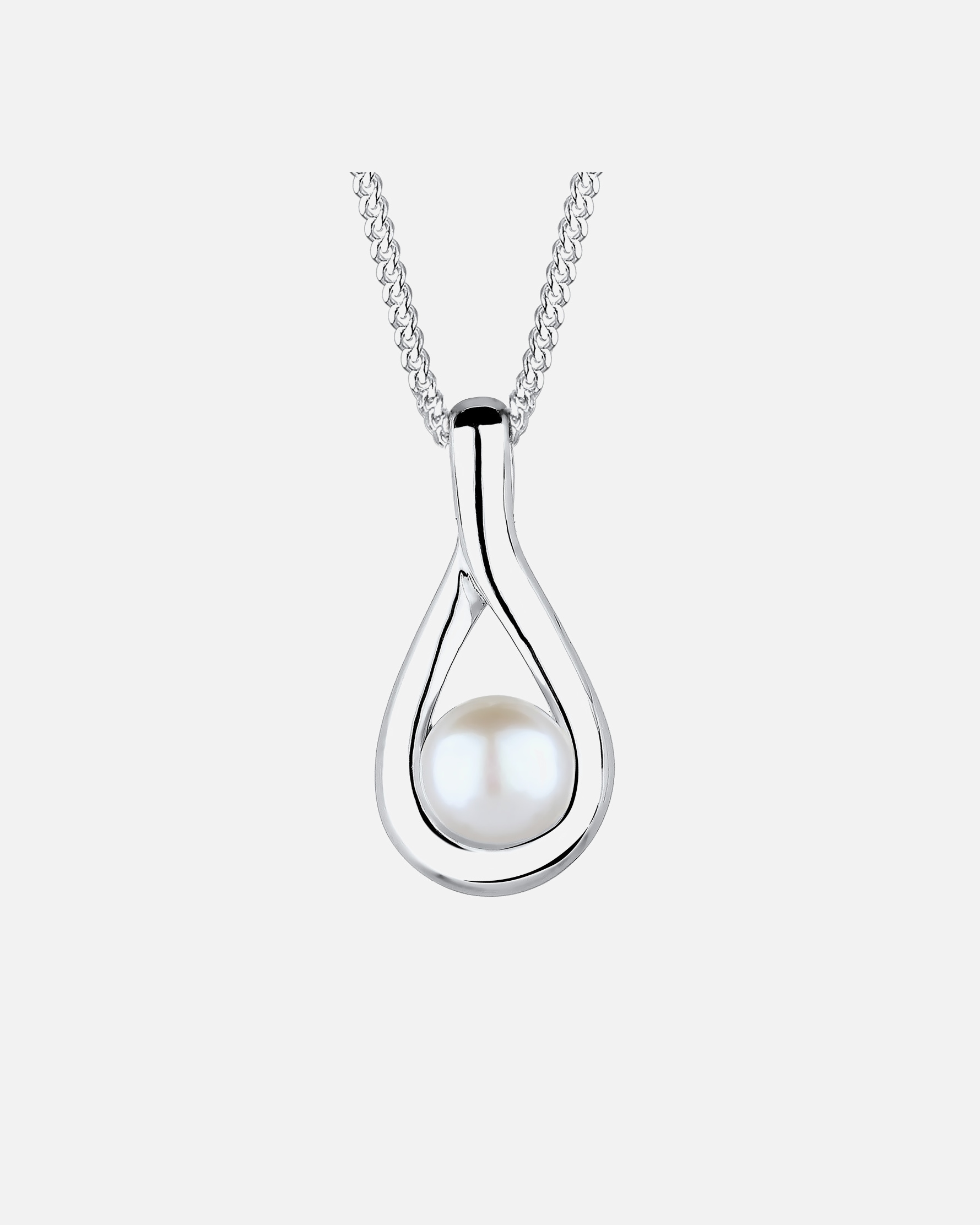 Halskette für Weiblich Elli Elli Naszyjnik Infinity Süßwasserzuchtperle 925 Silber 1 Stück