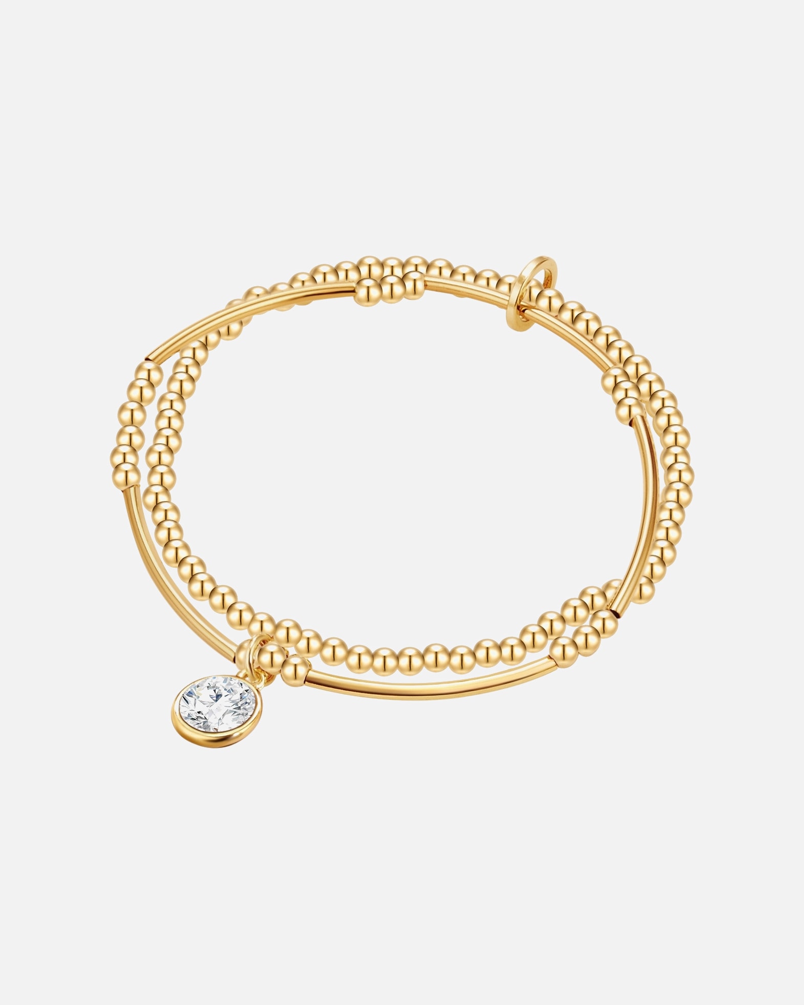 Armband für Weiblich Lulu & Jane Armband Metall-Legierung Kristalle in Gelbgold 1 Stück