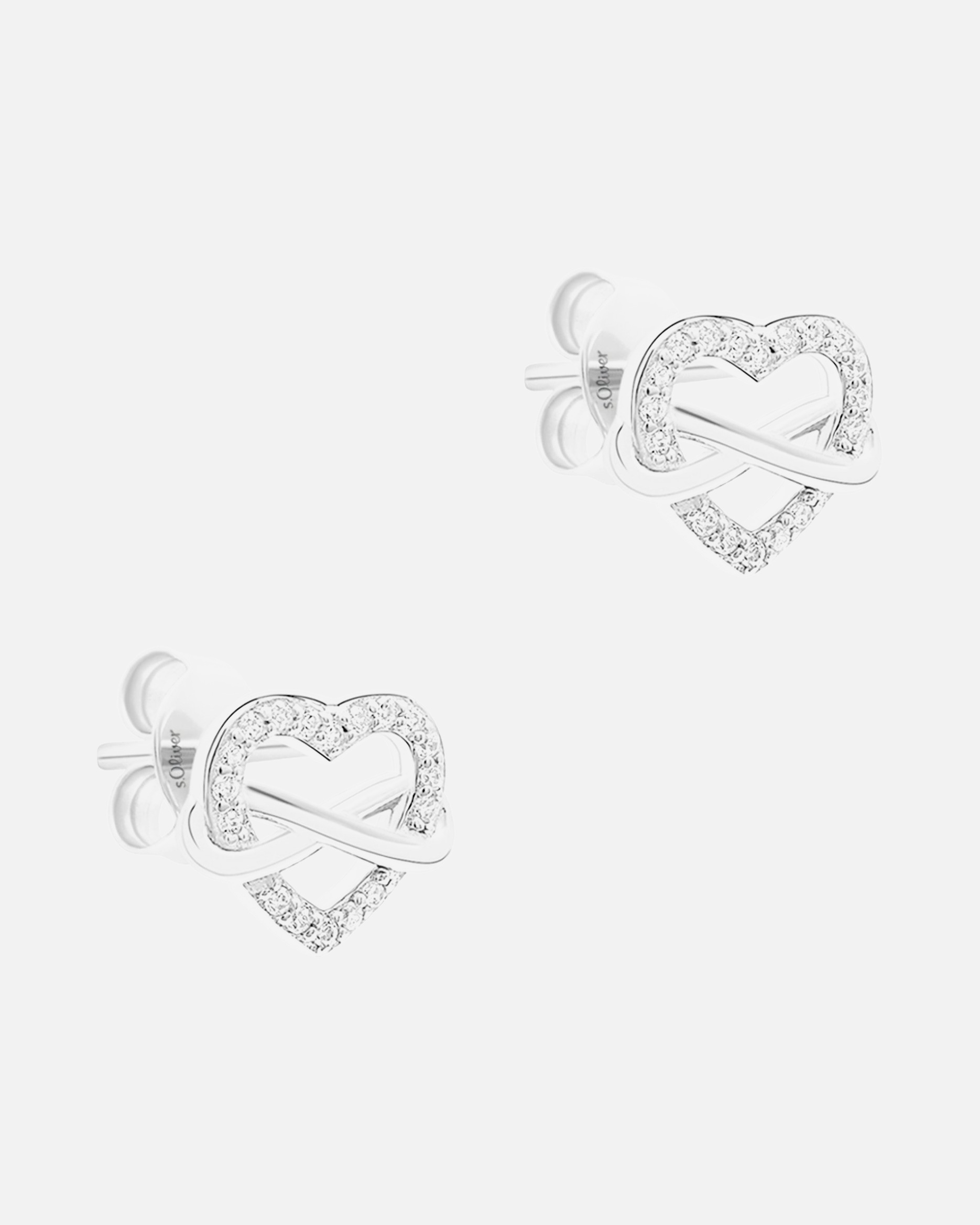 Ohrringe für Weiblich s.Oliver Ohrstecker 925er Silber silber