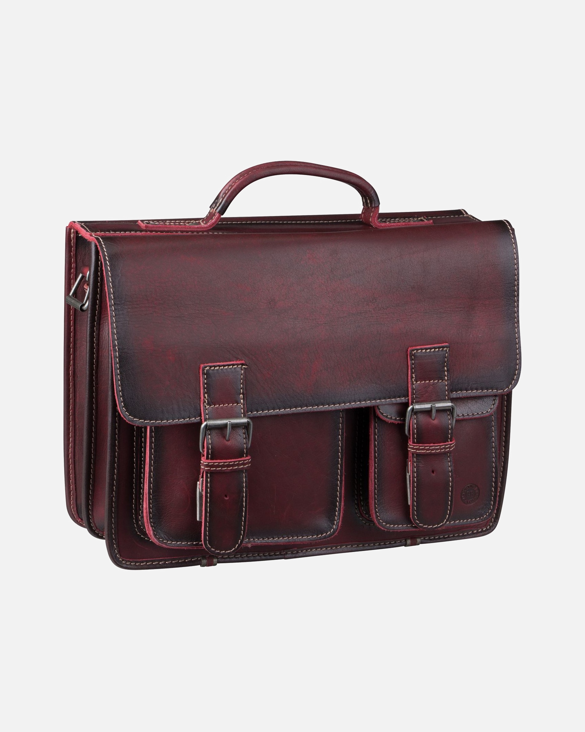 Laptoptasche für Männlich Greenburry Aktentasche Buffalo 1128 Mappe XXL Red