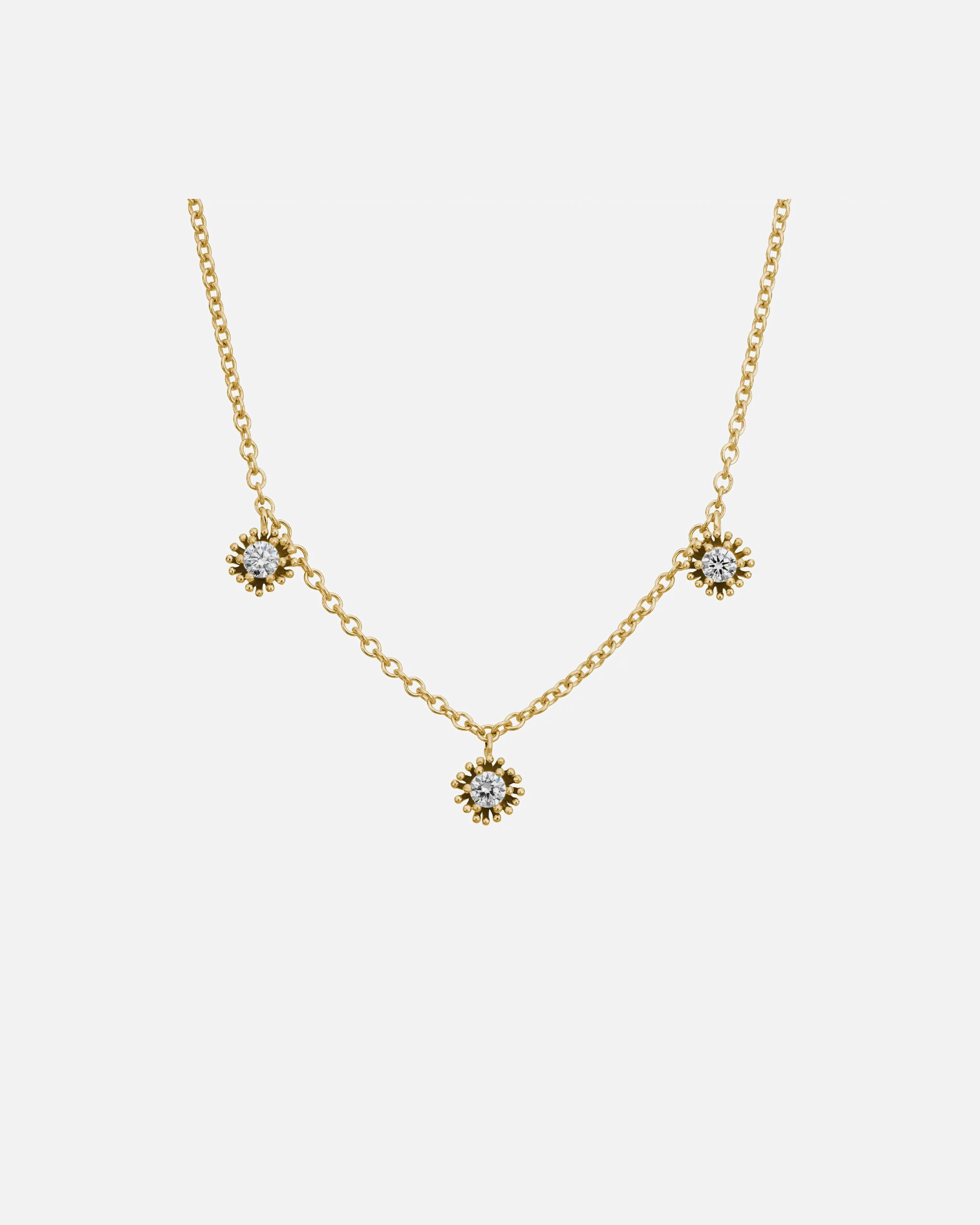 Halskette für Weiblich Lyomi Default Brand Line Collier 585/- Gold Diamant Lab Grown weiß 0,30ct. gelb vergoldet