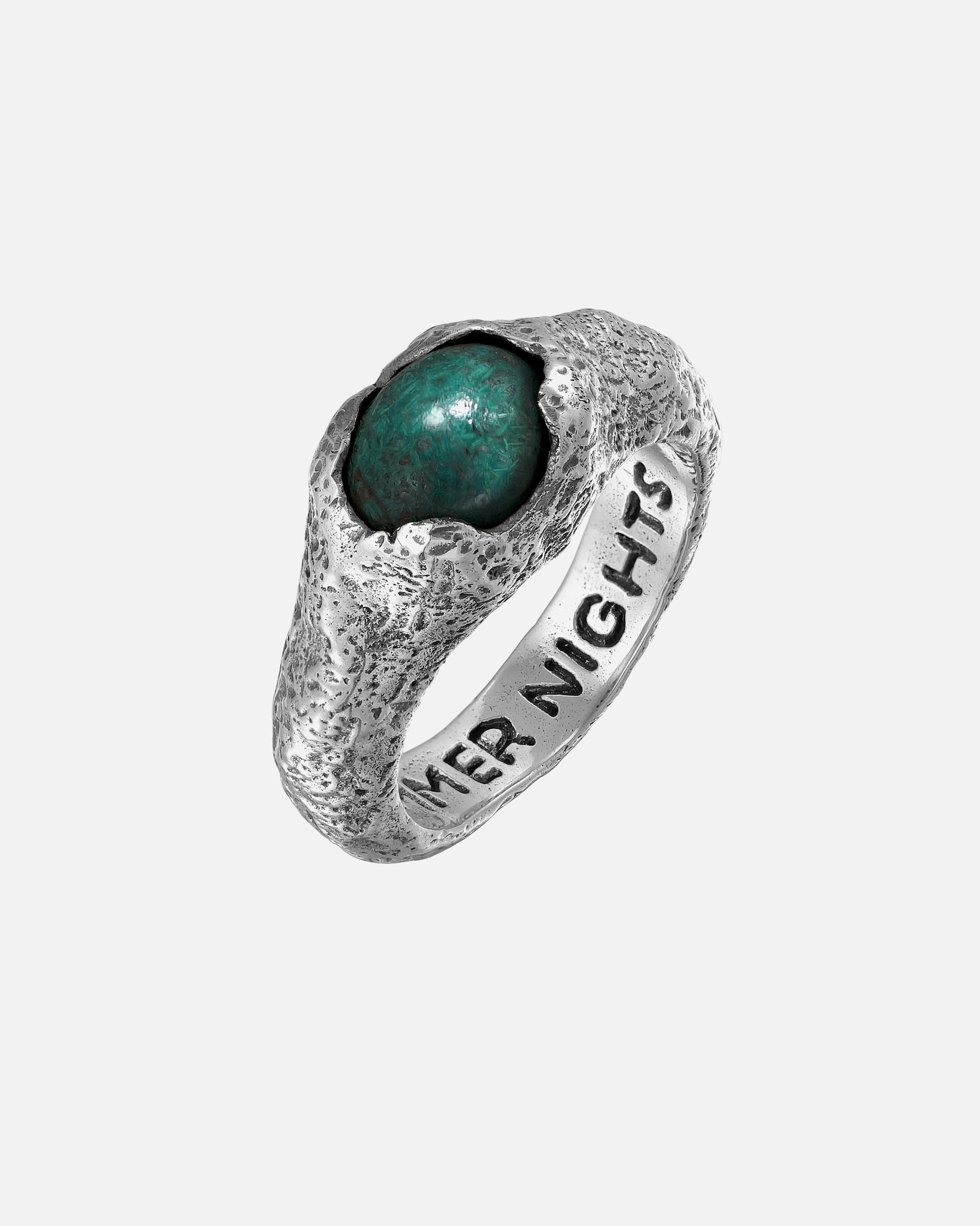 Ring für Männlich Haze & Glory Default Brand Line Chrysokoll-Edelstein Ring 60