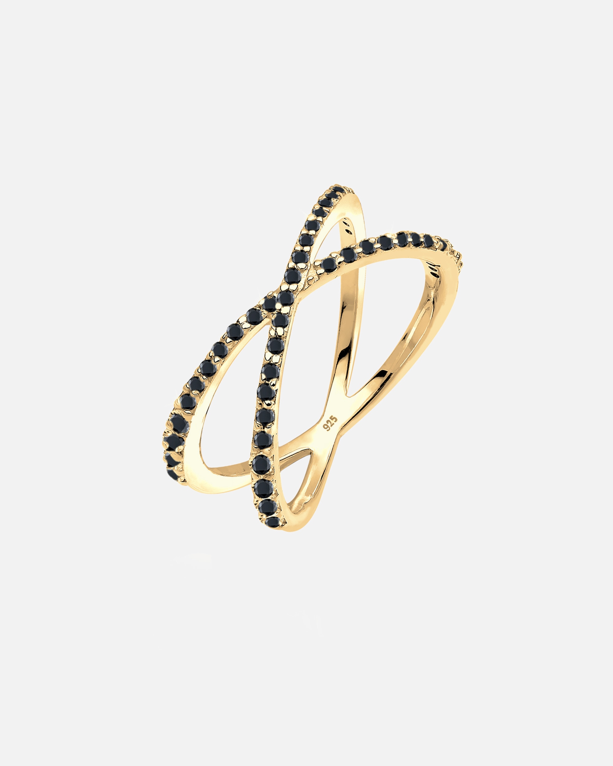 Ring für Weiblich Elli Kreuz Symbol Zirkonia 925 Sterling Silber 58