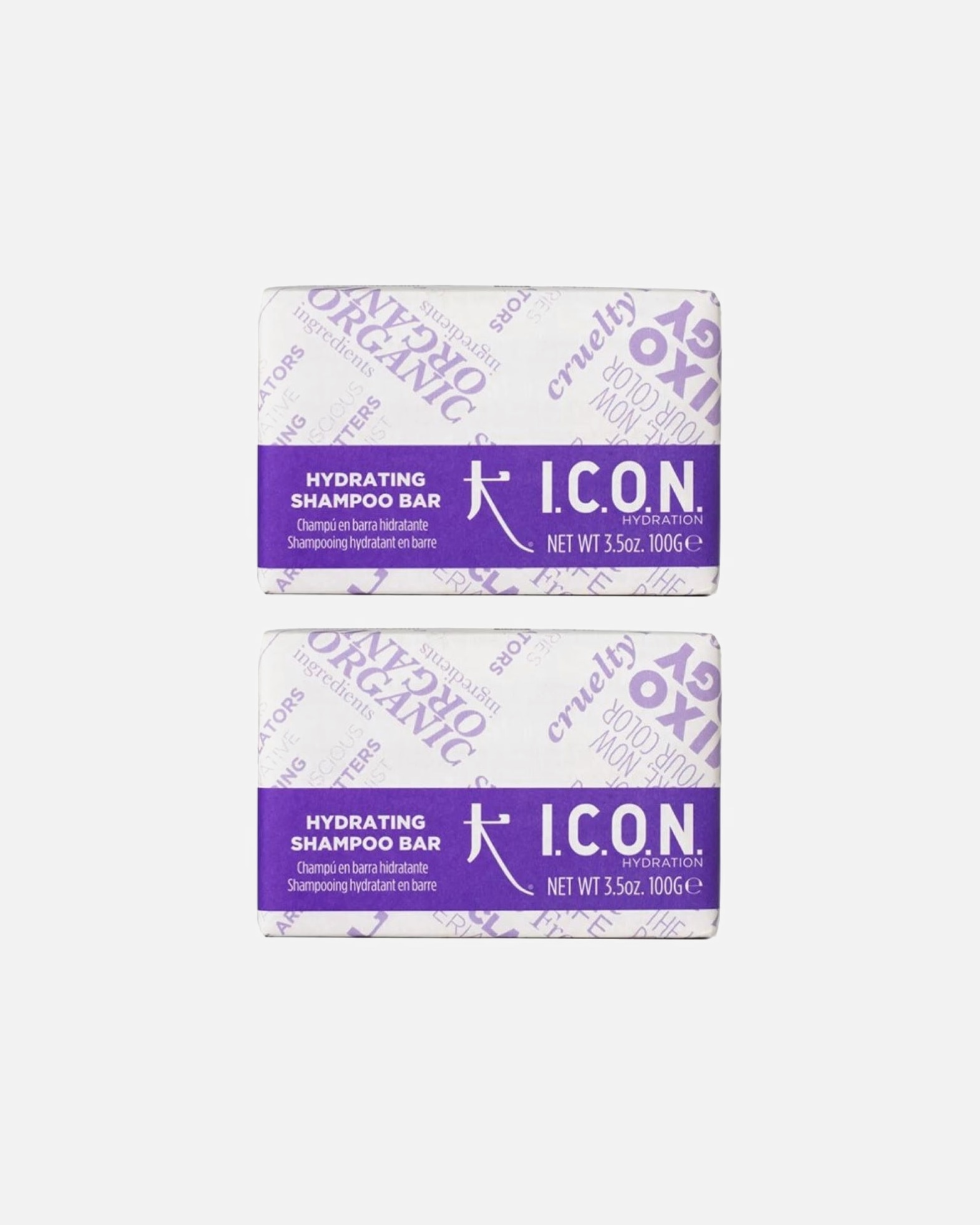 Shampoo für Weiblich ICON HYDRATING SHAMPOO BAR festes Shampoo 2er Set 1 Stück