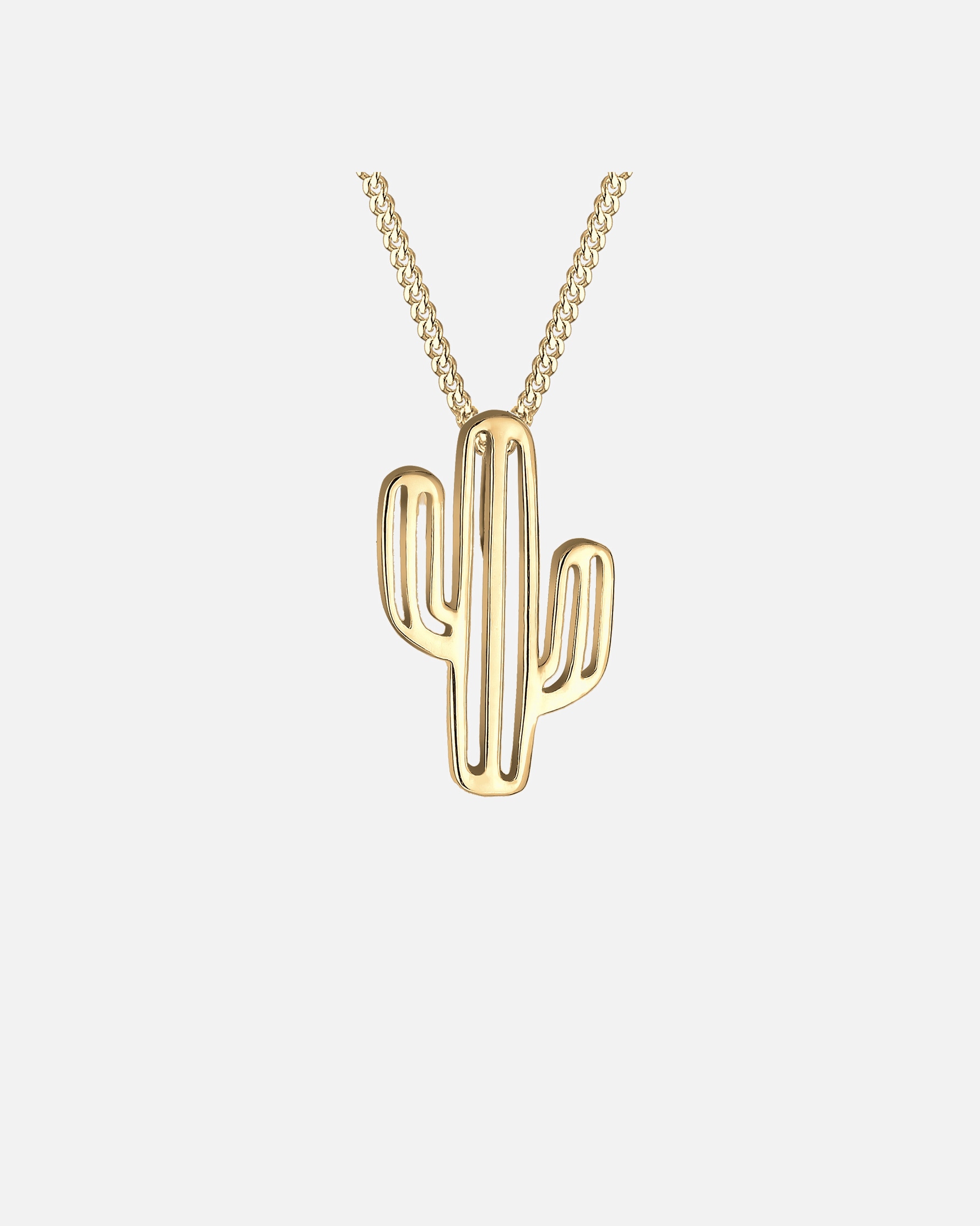 Halskette für Weiblich Elli Kaktus Wüste Boho Trend Symbol Anhänger 925 Silber 1 Stück