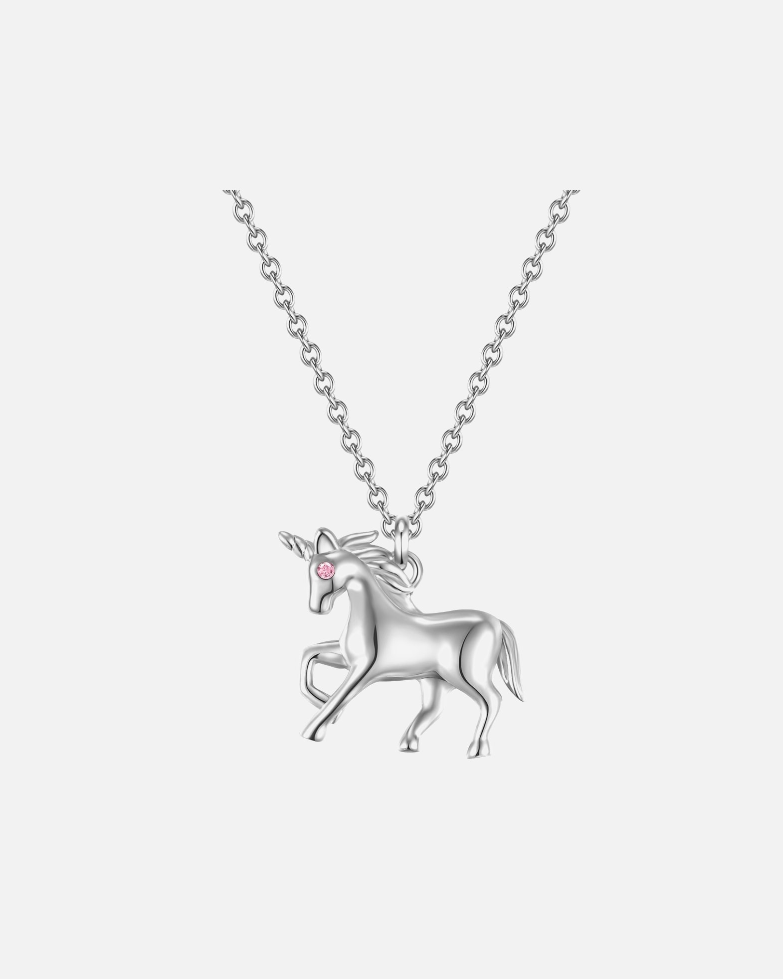 Halskette für Weiblich Glanzstücke München Halskette Einhorn Sterling Silber Zirkonia in Silber 1 Stück