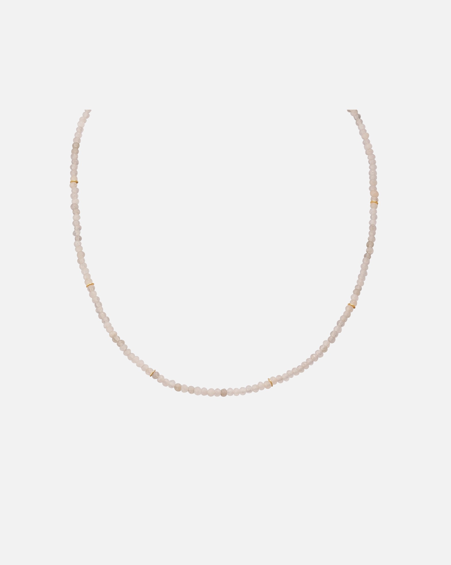 Halskette für Weiblich Halskette aus Sterling Silber in gelbgold mit Chalcedon 40,0 cm Basiskette + 5,0 cm Verlängerung