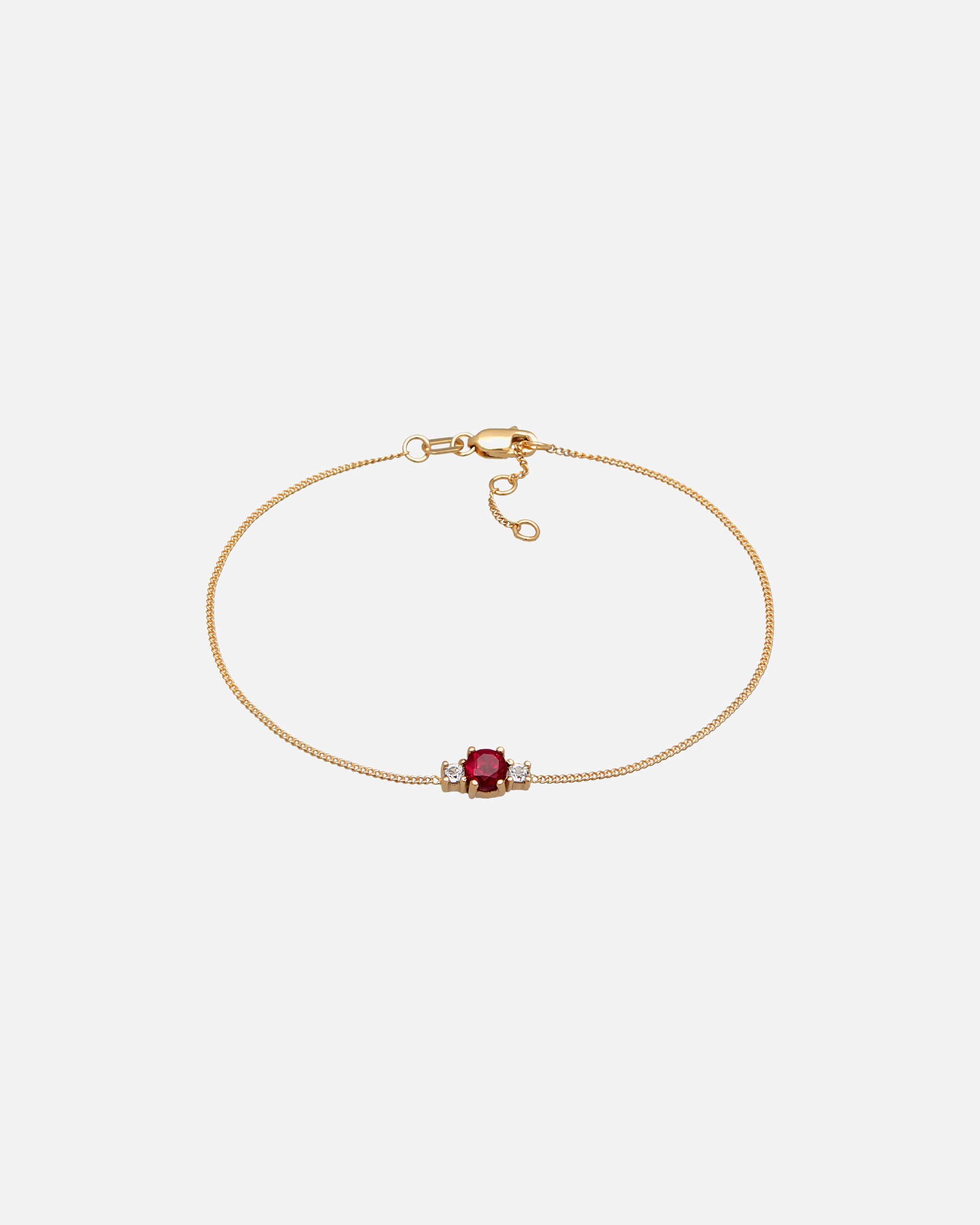 Armband für Weiblich Haze & Glory Default Brand Line Rubin Topas Edelstein 375er Gelbgold 16