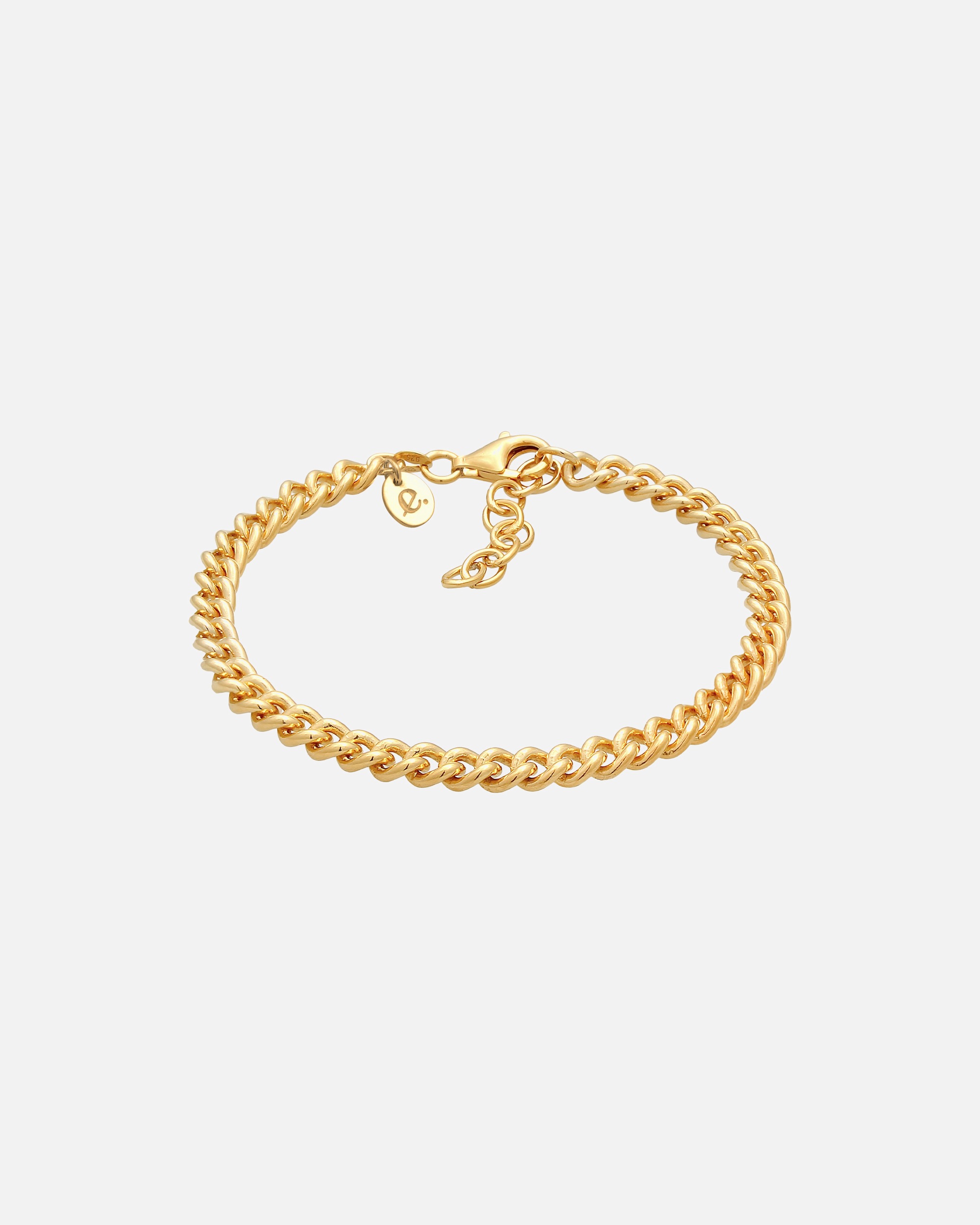 Armband für Weiblich Elli PREMIUM Panzerkette Massiv Maskulin Unisex 925 Silber 1 Stück