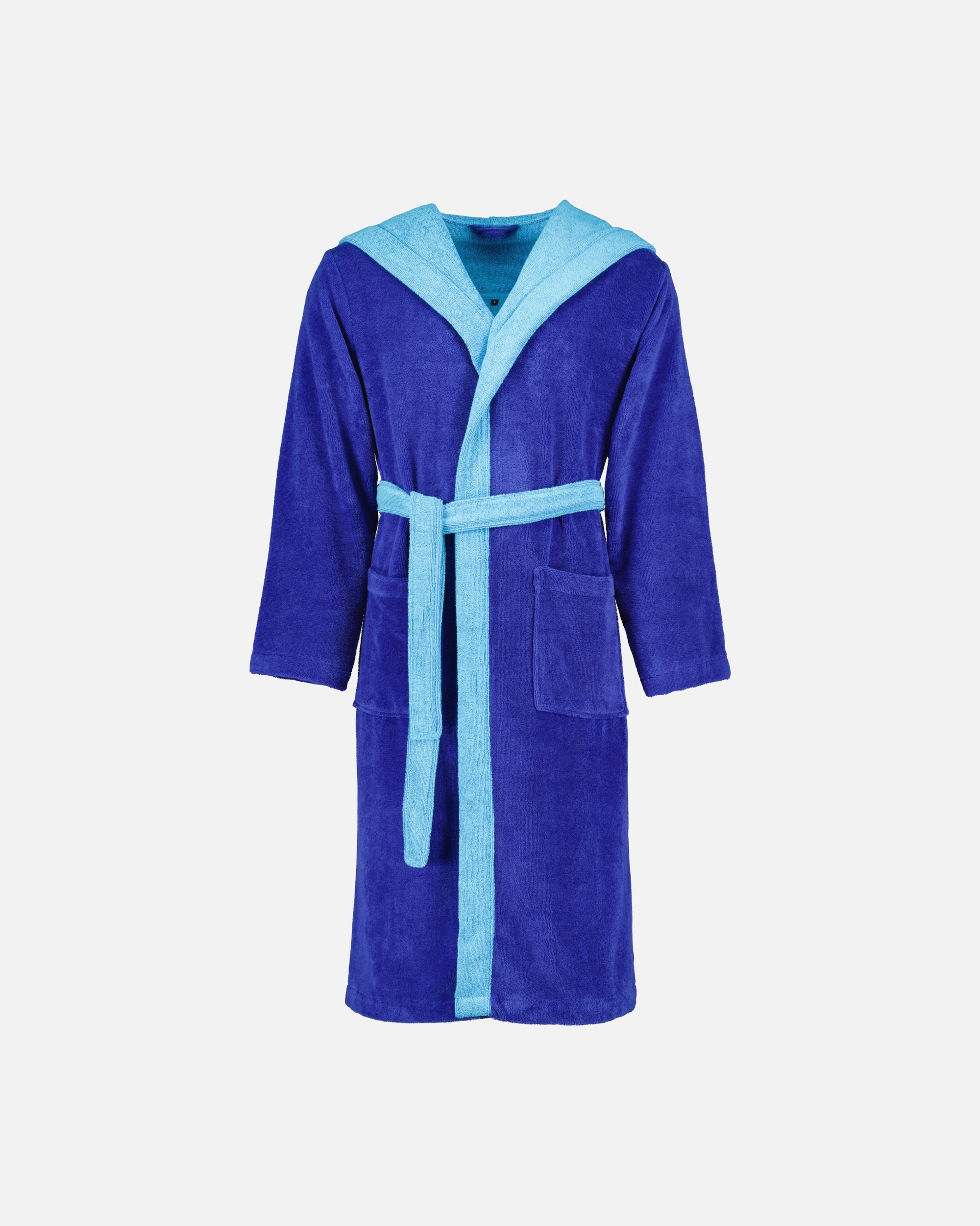 Bademantel für Unisex Vossen Vossen Bademäntel unisex Kapuze Poppy reflex blue/ice blue - 0035 XL