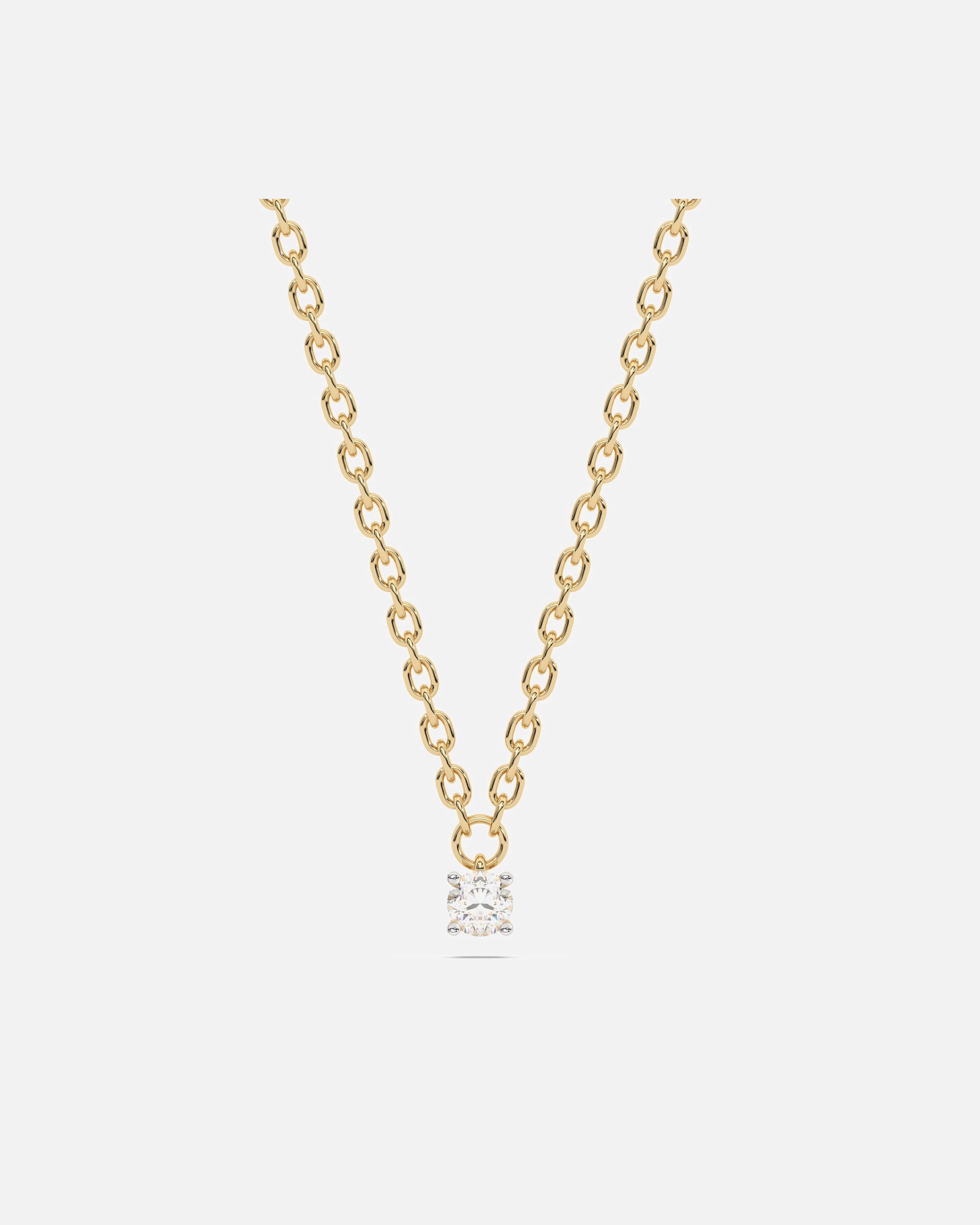 Halskette für Weiblich Diam Addict Halskette 585/- Gold Diamant weiß 0,05ct. 42+3cm