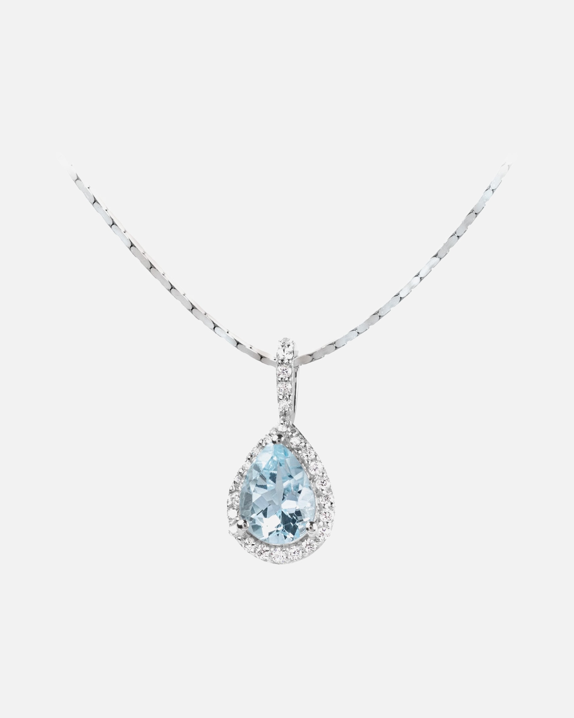 Halskette für Weiblich Jacques Lemans Kette 925er Silber hellblau, silber