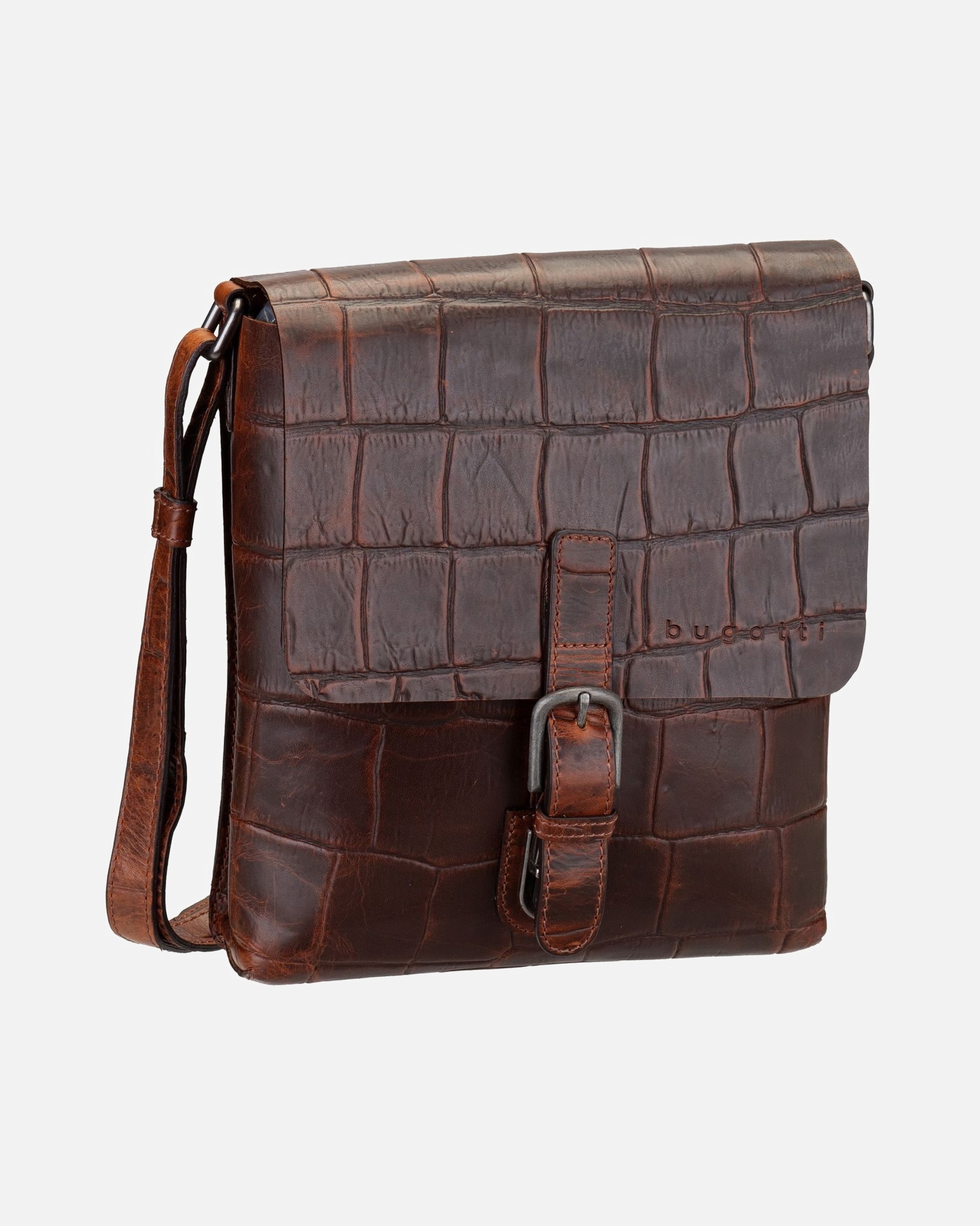 Umhängetasche für Unisex Bugatti Bodybag Nevio Cognac