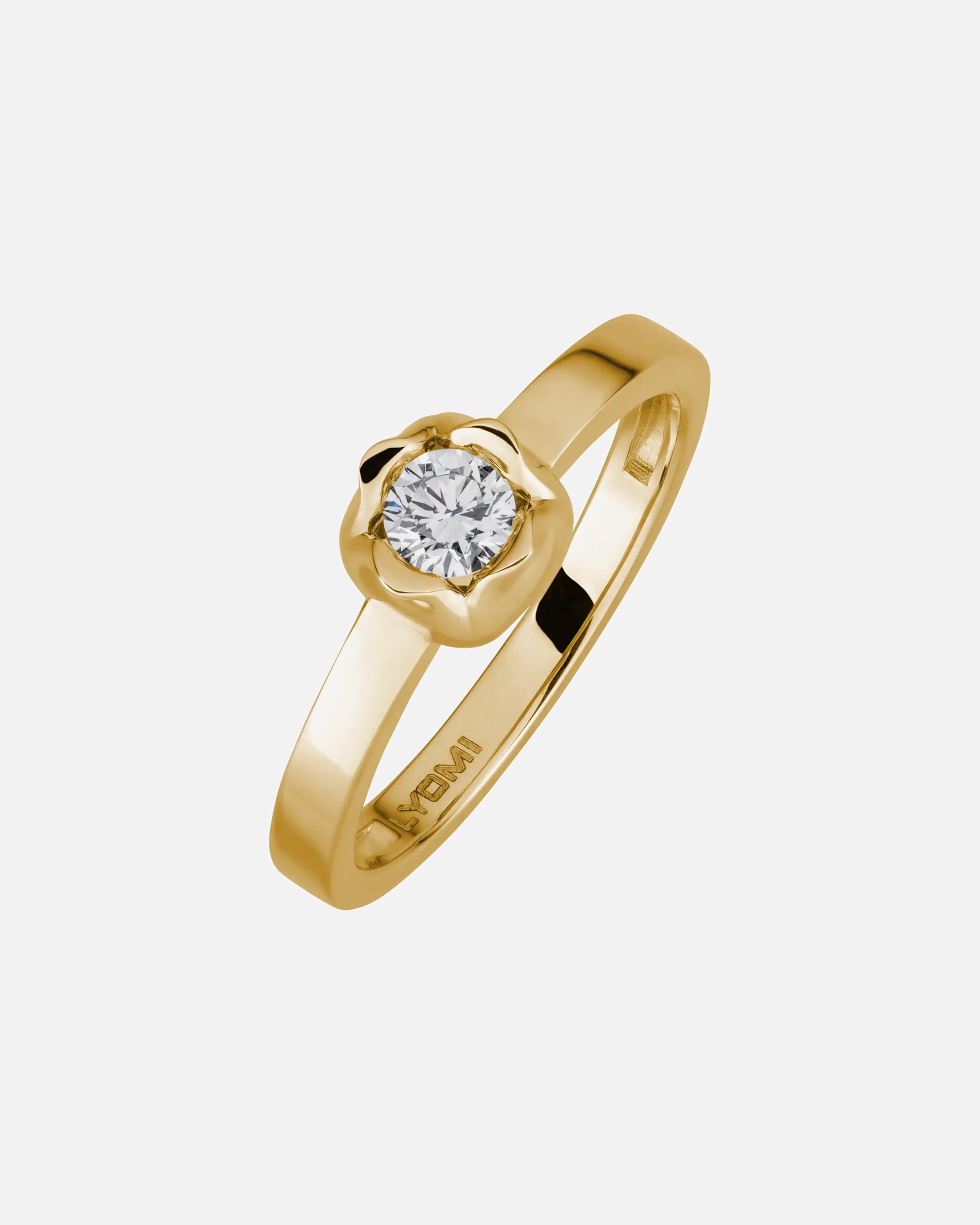 Ring für Weiblich Lyomi Default Brand Line Ring 585/- Gold Diamant Lab Grown weiß 0,25ct. 050 (15,9)
