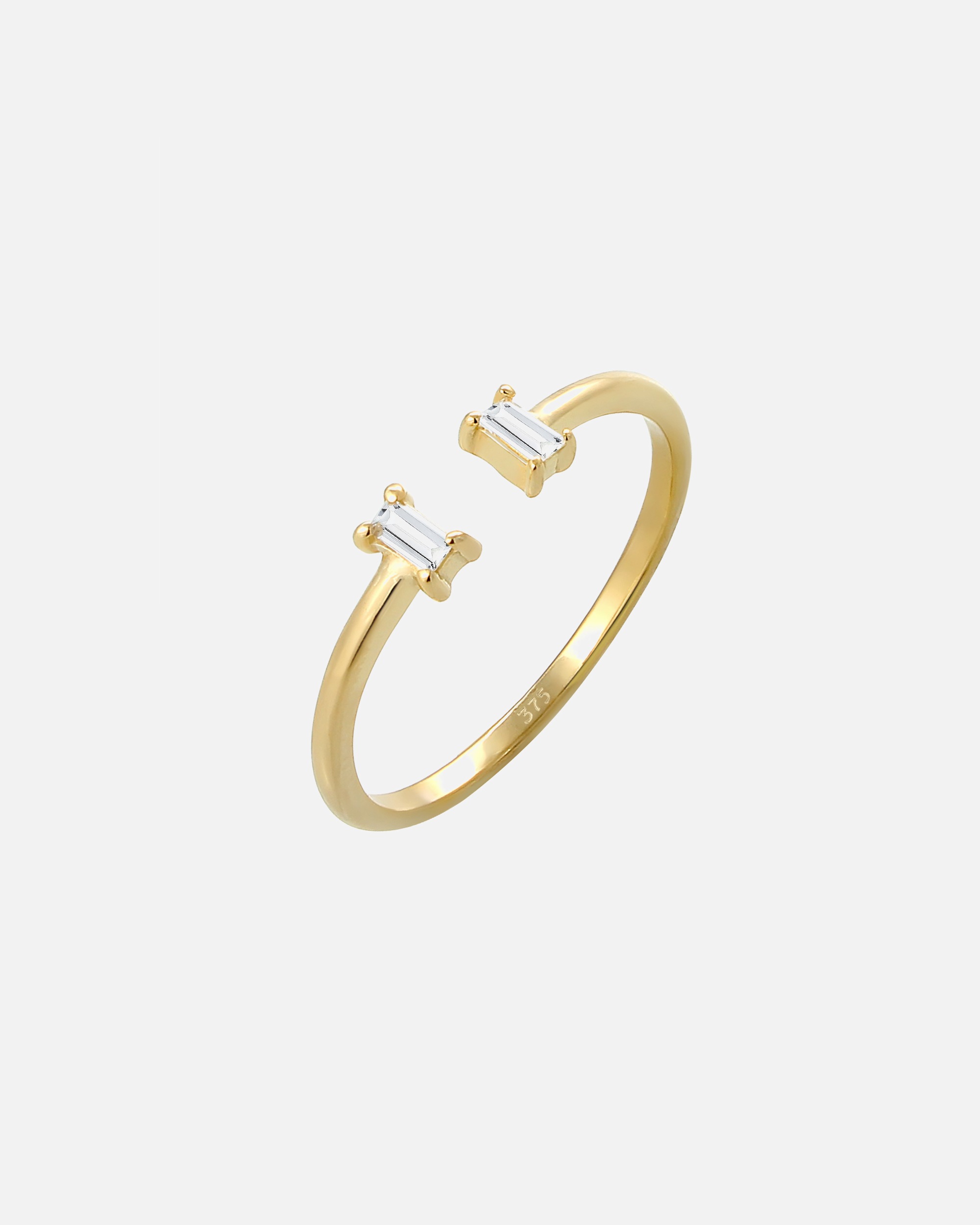 Ring für Weiblich Elli PREMIUM Verlobungsring Topas Edelstein Offen 375 Gelbgold 56