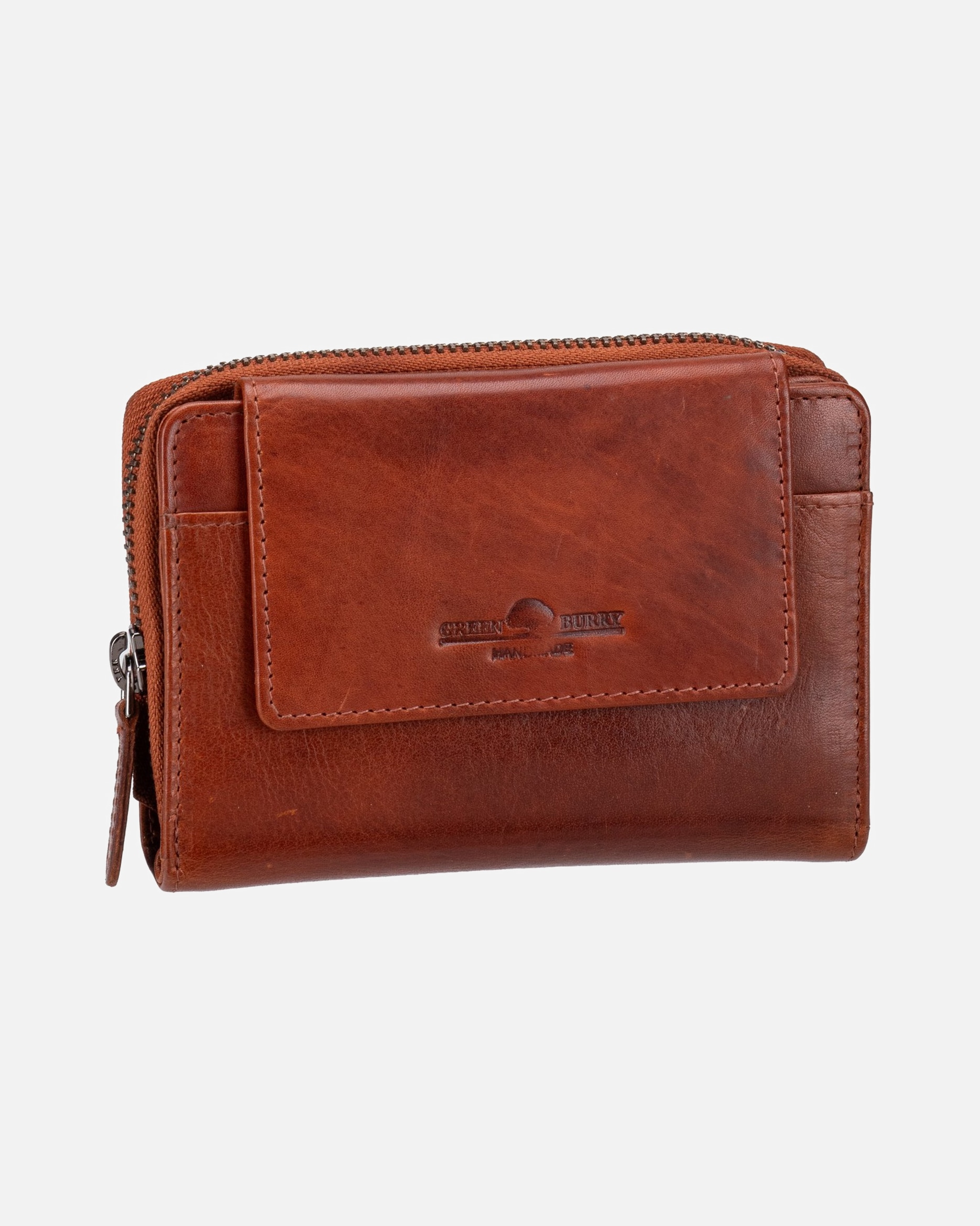 Portemonnaie für Unisex Greenburry Geldbörse Newport Rv-Damenbörse Rfid caramel