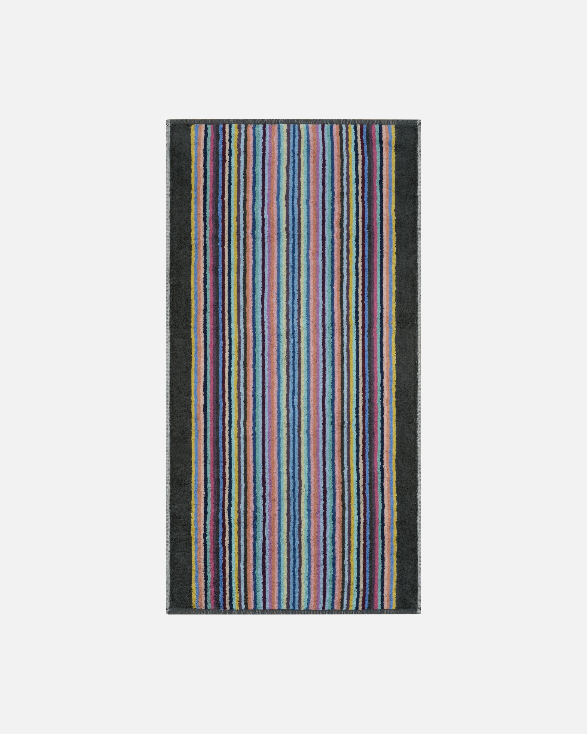 Handtuch für Unisex Cawö Cawö Handtücher Remake Streifen 2022 anthrazit-multicolor - 18 Duschtuch 70x140 cm