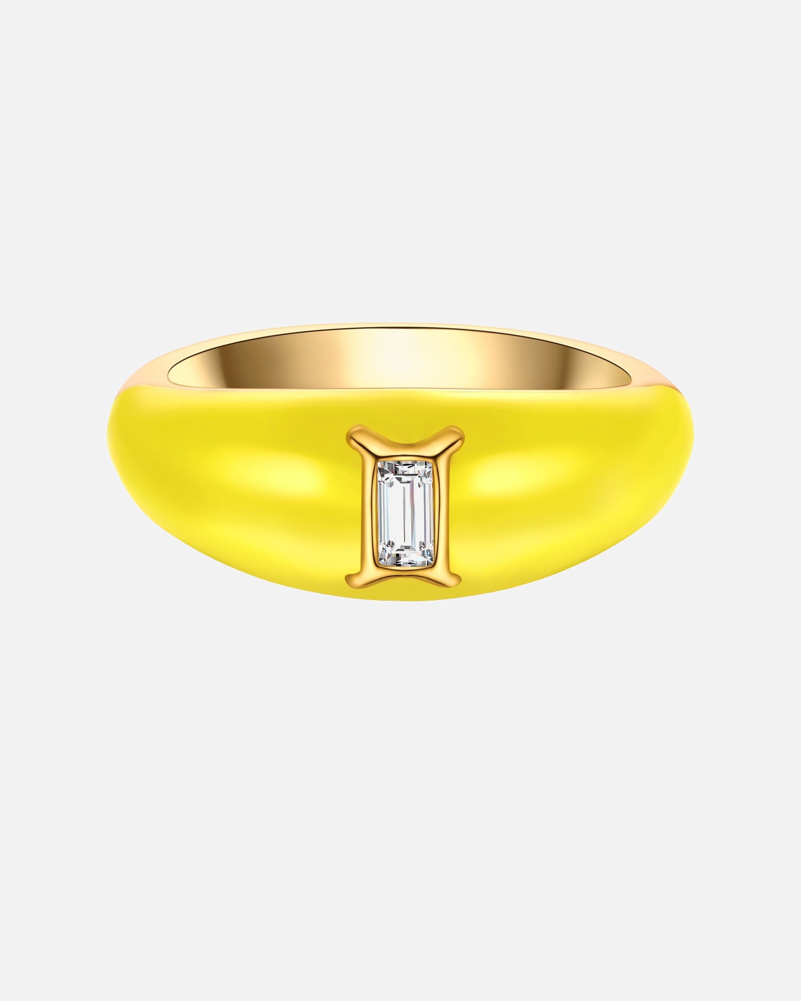 Ring für Weiblich Glanzstücke München Ring Sternzeichen Zwillinge aus Sterling Silber in Gelbgold mit Zirkonia 56