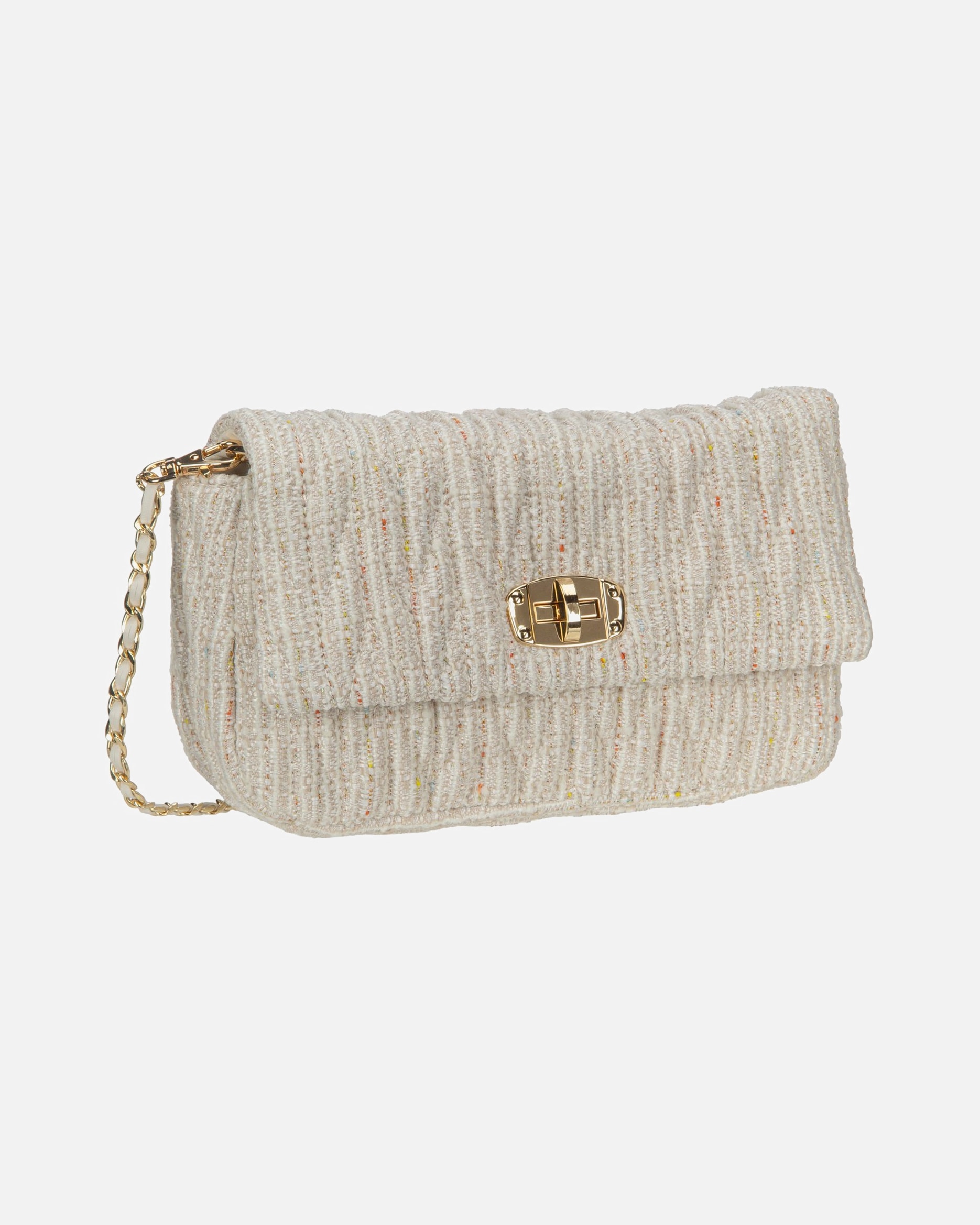 Umhängetasche für Weiblich Seidenfelt Schultertasche Floro happy beige