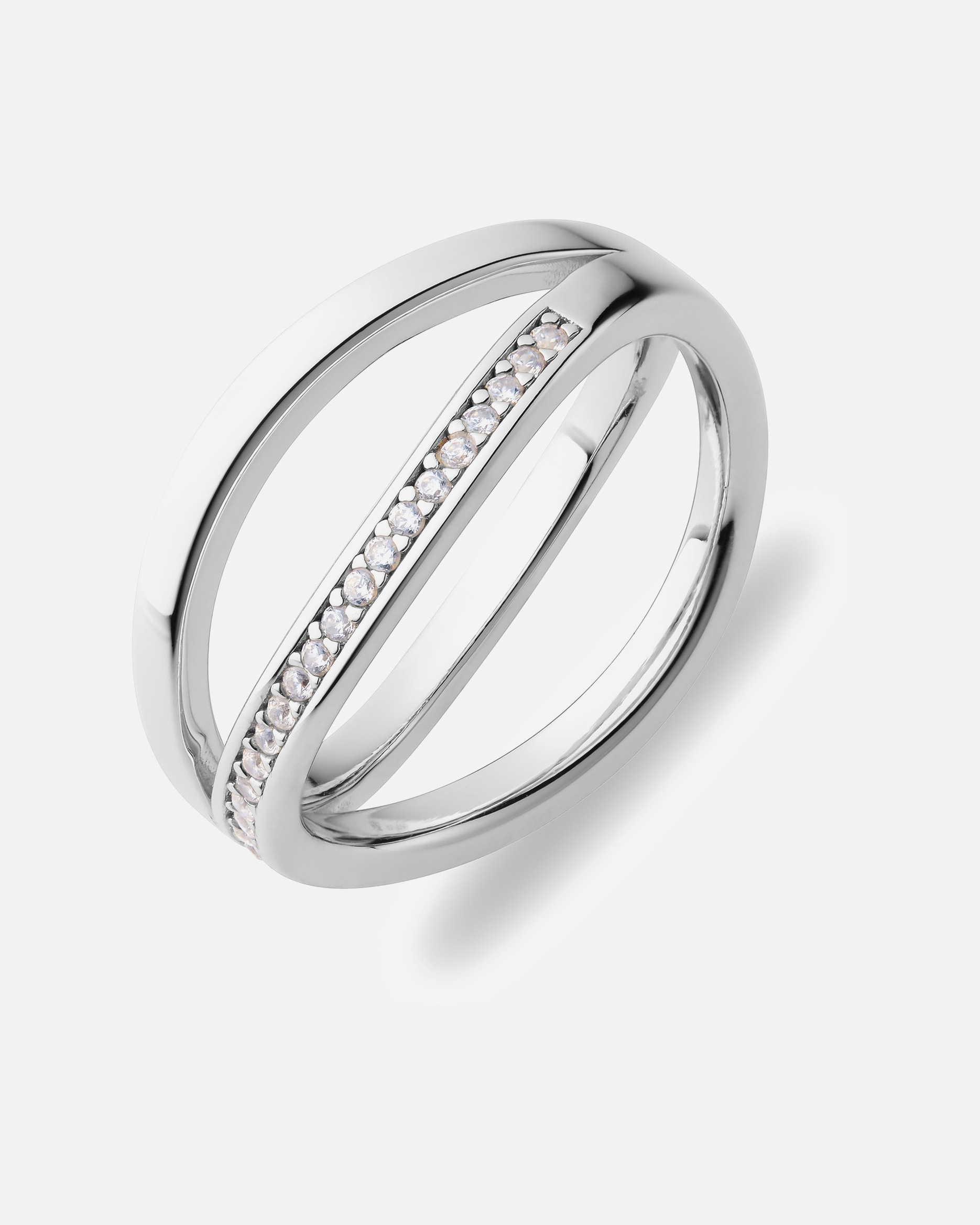 Ring für Weiblich Jette Damenring 925er Silber, recycelt 55