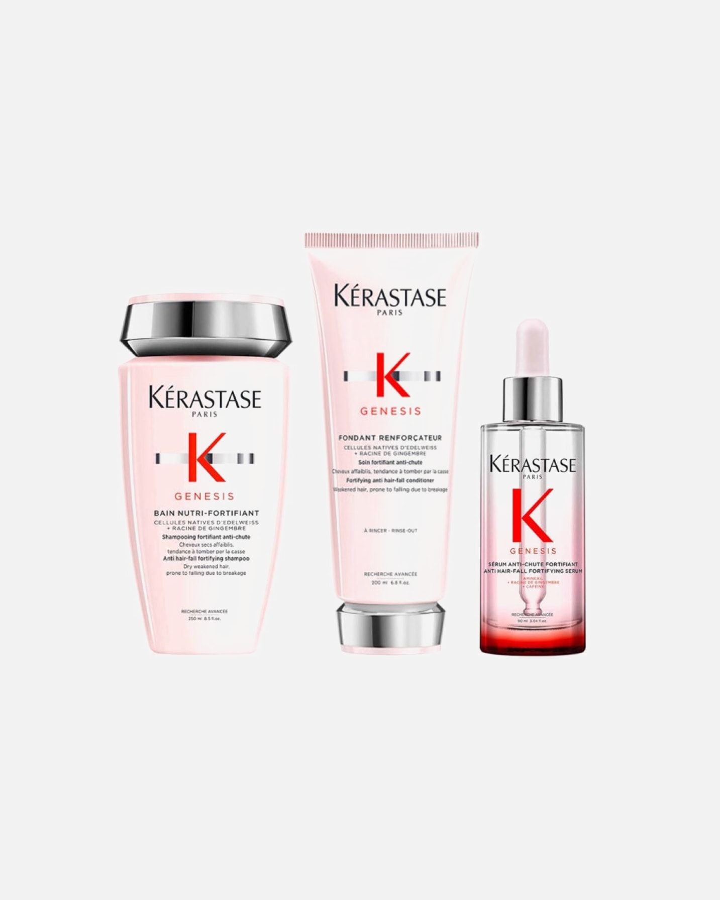 Haarpflegeset für Weiblich Kérastase Genesis NUTRI 3er Set (Bain / Fondant / Serum) 1 Stück