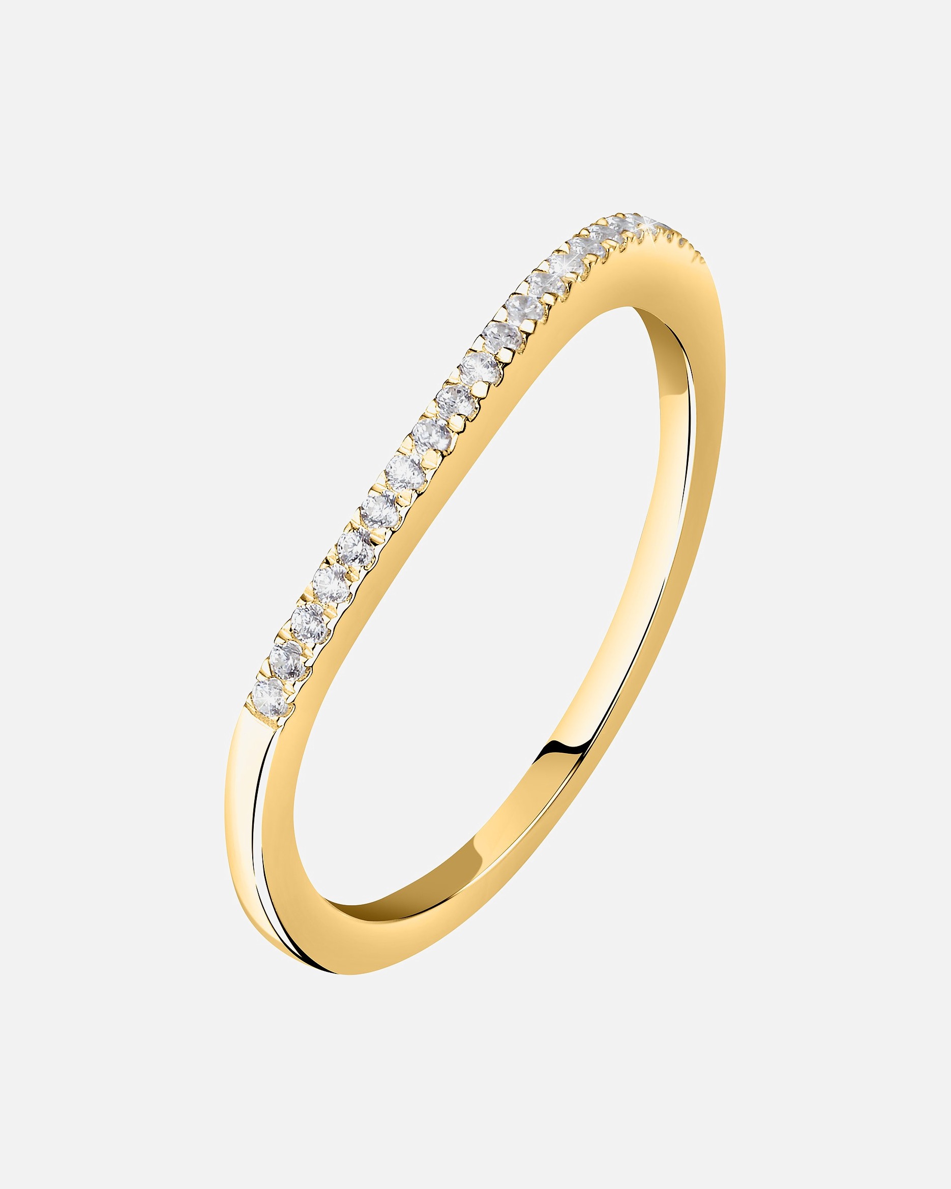 Ring für Weiblich Live Diamond Damenring 375er Gelbgold, recycelt 50