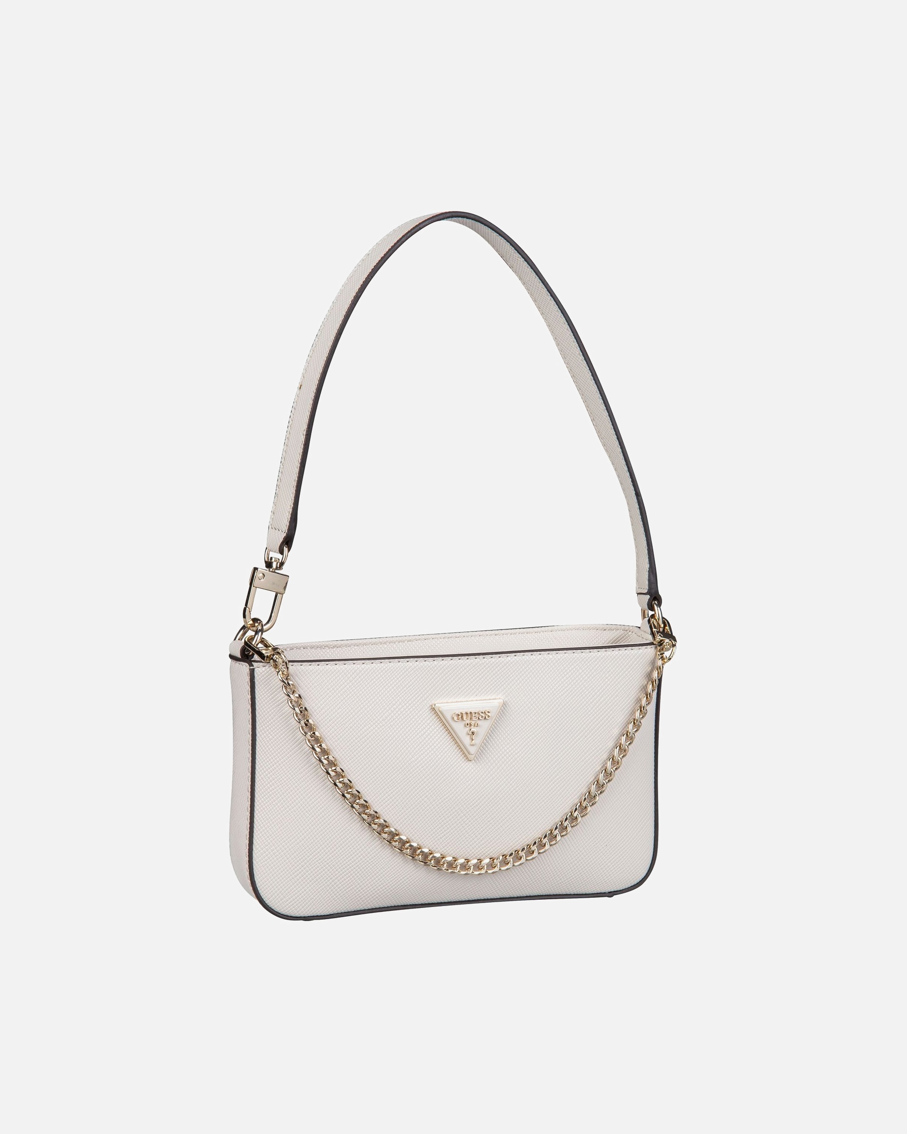 Umhängetasche für Weiblich GUESS Handtasche Noelle Mini Top Zip 79720 HWZG78 bone